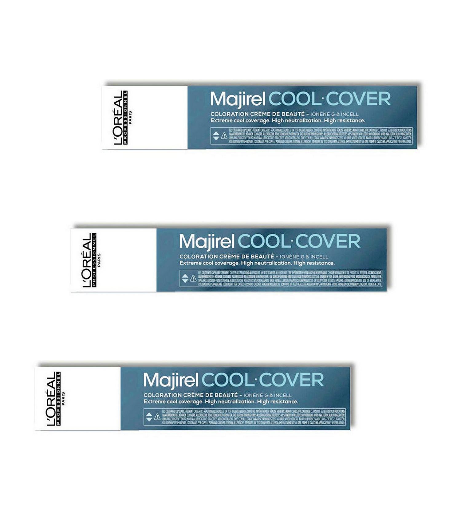 Loreal 3 Pack Loreal Majirel Cool Cover 50ml 8 CC Light Blonde