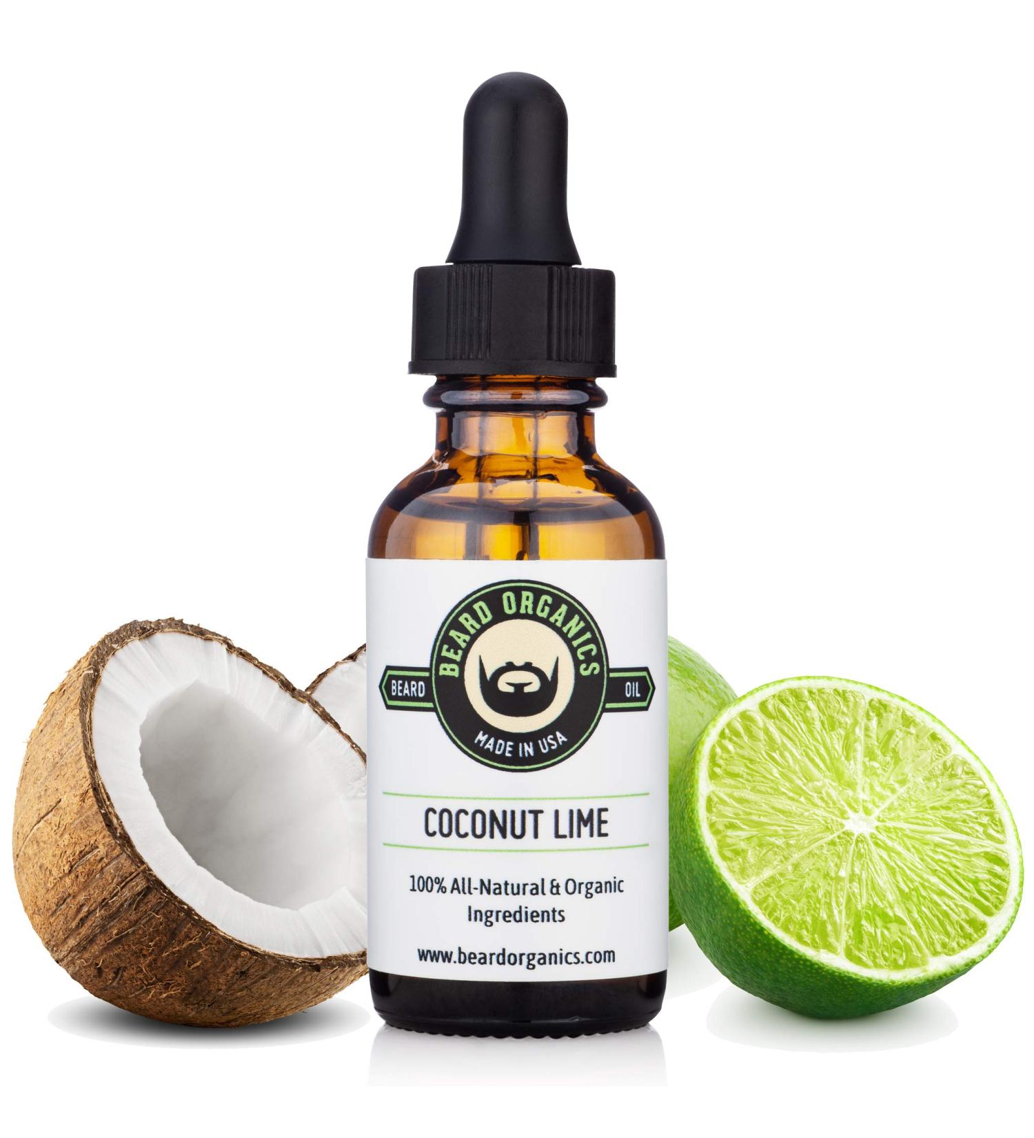 Buy Beard Organics Coconut Lime Beard Oil | Nourishing Coconut & Lime Scent for Healthy Beards - International Shipping Available - Buy Online on SooperMarket.com