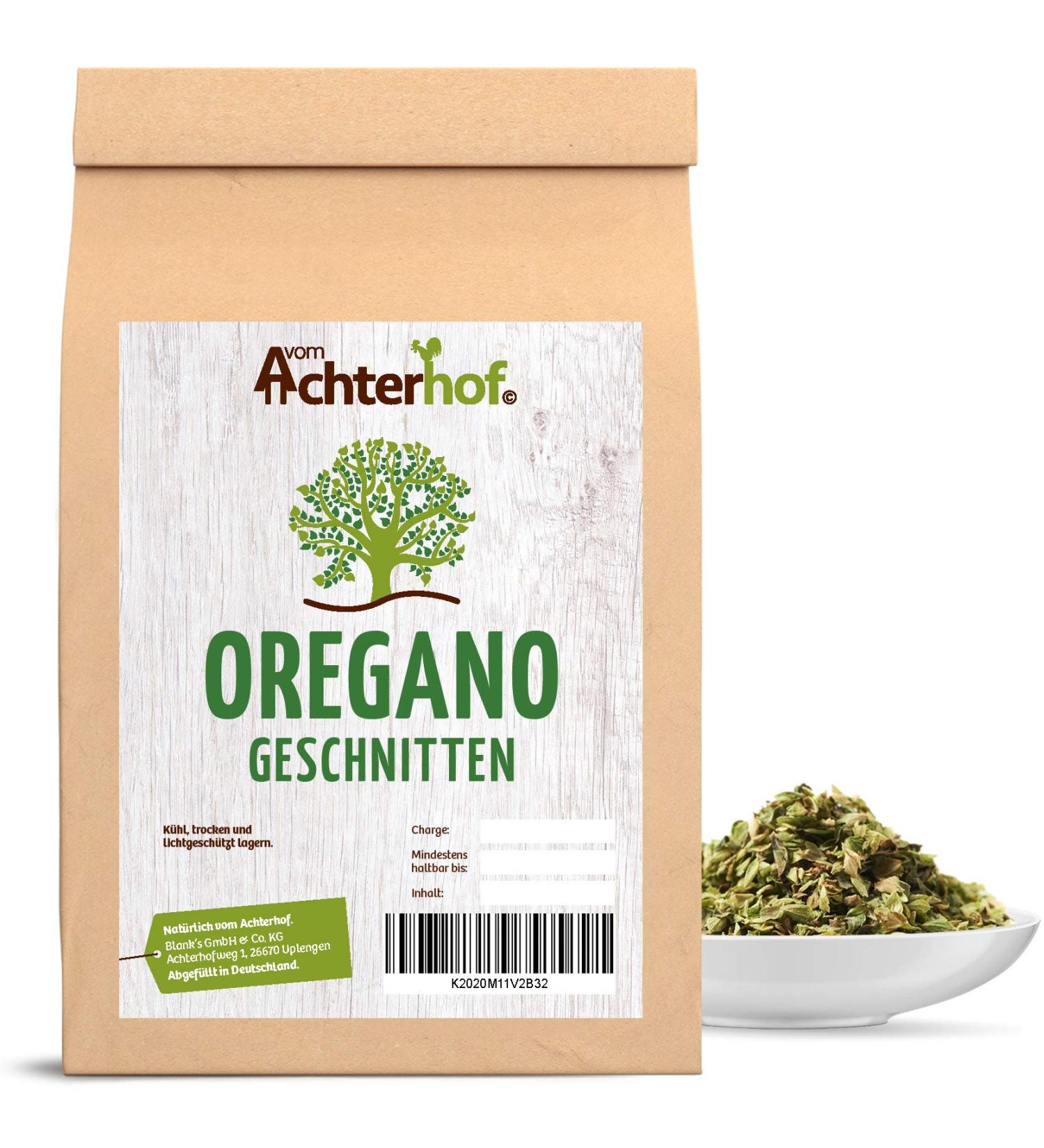 Oreegano Cut 250g - Premium Dried Oregano Leaves for Seasoning | Italian Herbs from Achterhof | 1 Pack - Buy Online on SooperMarket.com