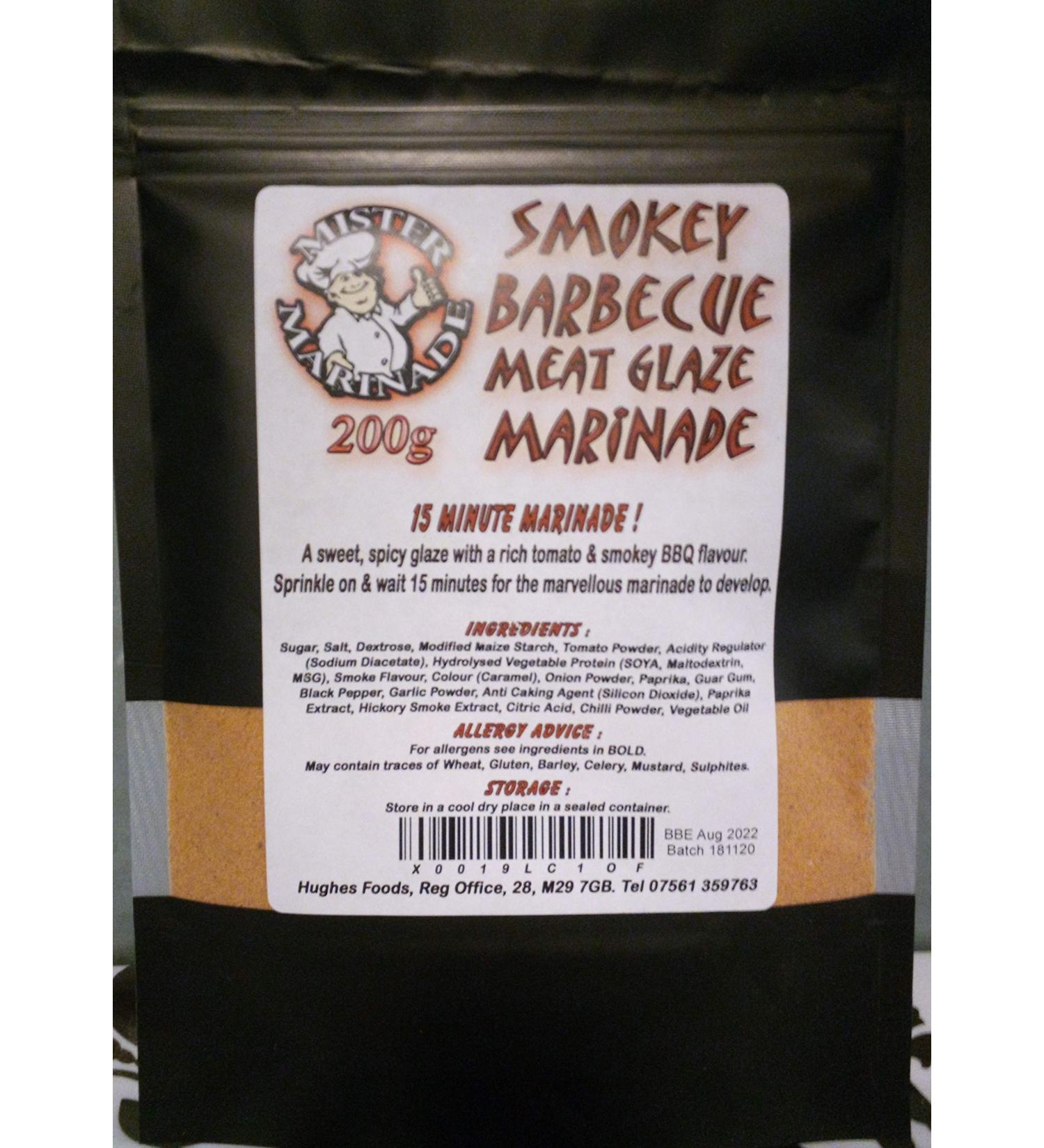 MISTER MARINADE Smokey BBQ Glaze - 200g Meat Rub & Marinade - Buy Online on SooperMarket.com