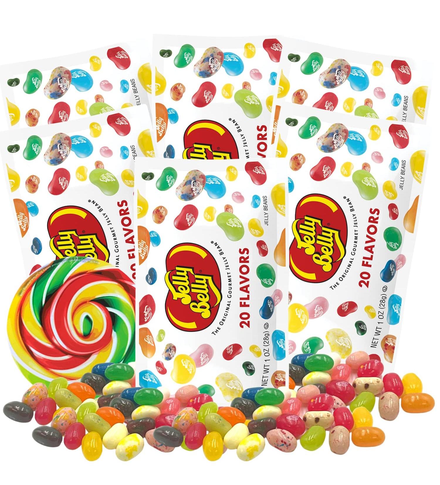 Jelly Belly 20 flavors Assorted Gourmet Jelly Beans 6-pack Bundle 28g - Christmas & Holidays Candy - Vegan Candy Dairy Free Snacks Kosher Candy Gluten Free Bulk Candy Stocking Stuffers for Teens - Buy Online on SooperMarket.com