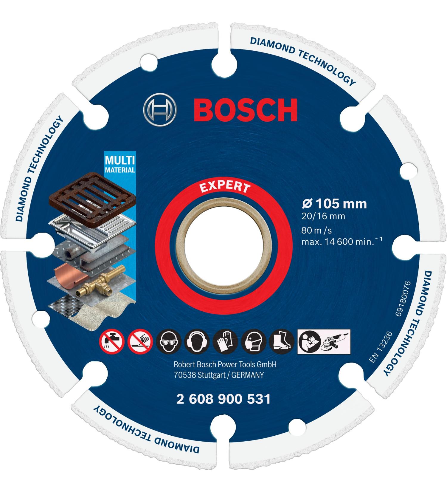 Bosch Professional 1x Expert Diamond Metal Wheel Cutting Disc (for Cast iron 105 mm Accessories Small Angle Grinder Marble Cutter) 105 mm M 14 - Buy Online on SooperMarket.com
