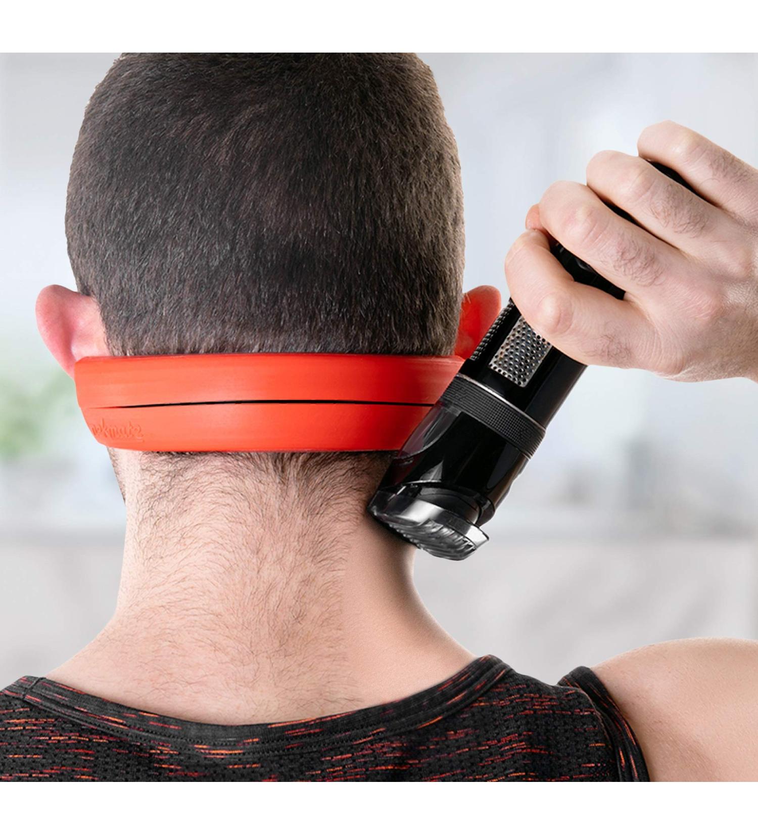 NEKMATE Neckline Shaving Template | Barber Style Hands-Free Hair Trimming Guide | Silicone Non-Slip Skin Safe Design - Buy Online on SooperMarket.com