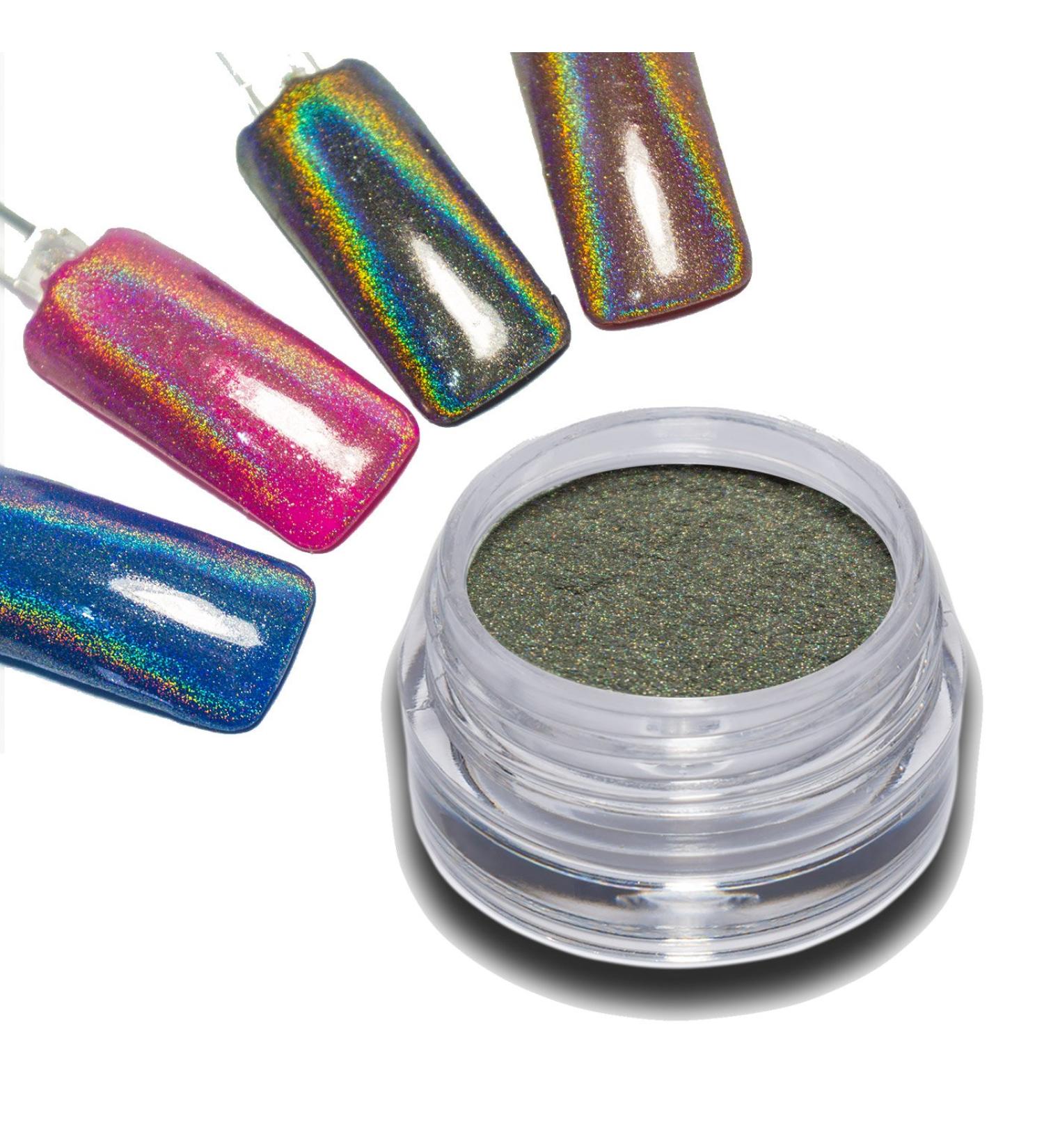 Hologram Chrome Effect Pigment Powder Ultrafine Glitter Shine Nail Art Nail Design Unicorn Holo RM Beautynails