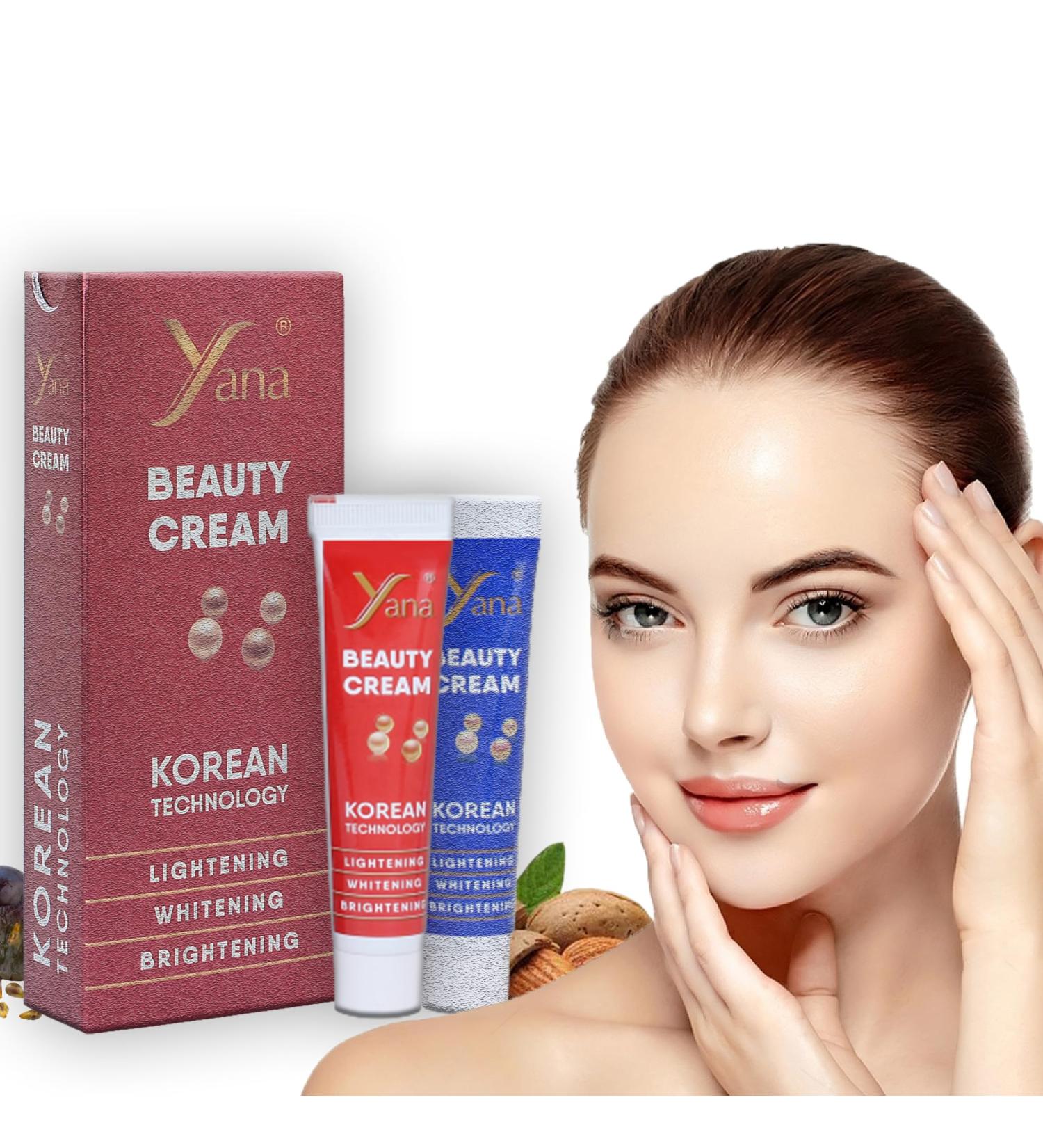 Yana Beauty Face Cream & Moisturiser for Men & Women For Dull Dry & Oily Skin Whitening Lightening & Brightening for Full Body Including Dark Underarms & Private Parts 30g - Buy Online on SooperMarket.com