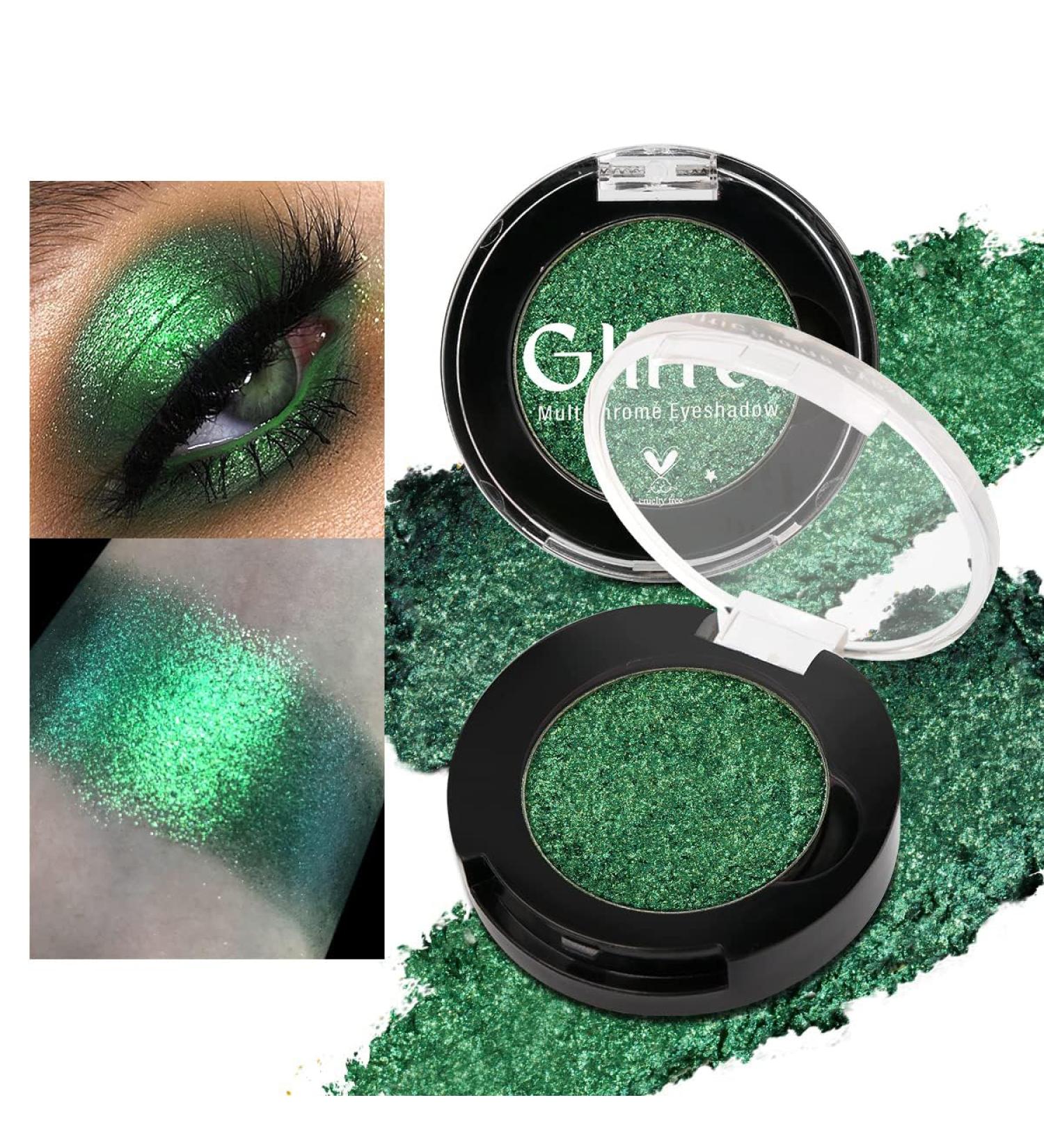 BEUSELF Green Eyeshadow - Highly Pigmented Shimmery Metallic Eye Shadow for Long-Lasting Sparkly Looks | Talc-Free Cream Eye Shadow for Green Eyes - Buy Online on SooperMarket.com