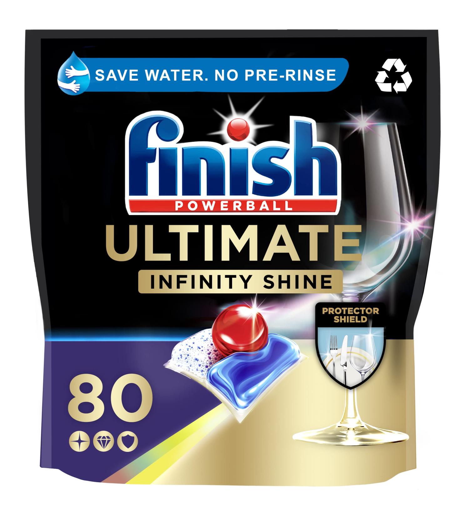 Finish Ultimate Infinity Shine Dishwasher Tablets - Fresh Scent, 80 Tabs - Buy Online on SooperMarket.com