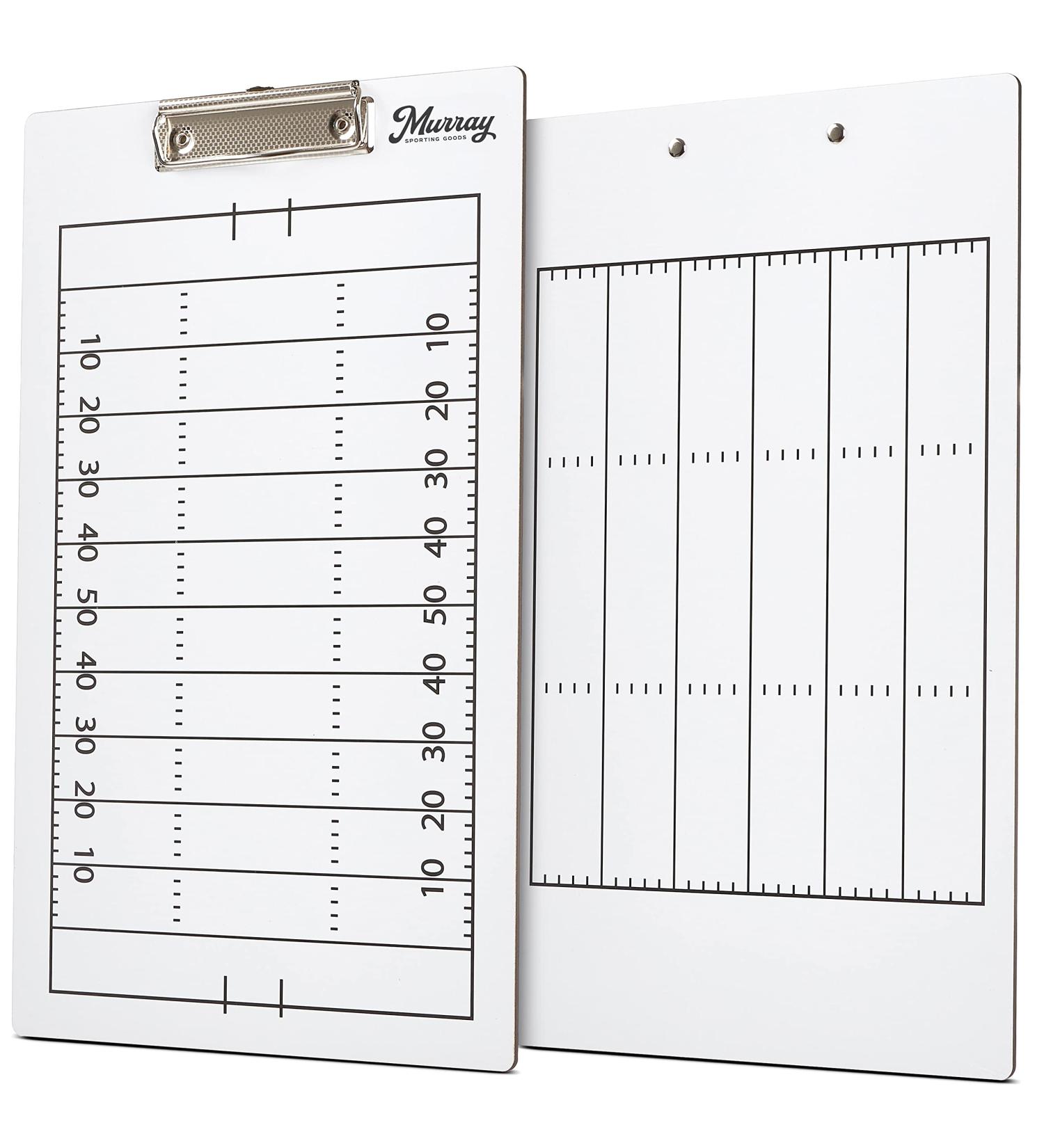 Murray Sporting Goods Double-Sided Football Coaches Clipboard - Dry Erase | Premium Quality - Buy Online on SooperMarket.com