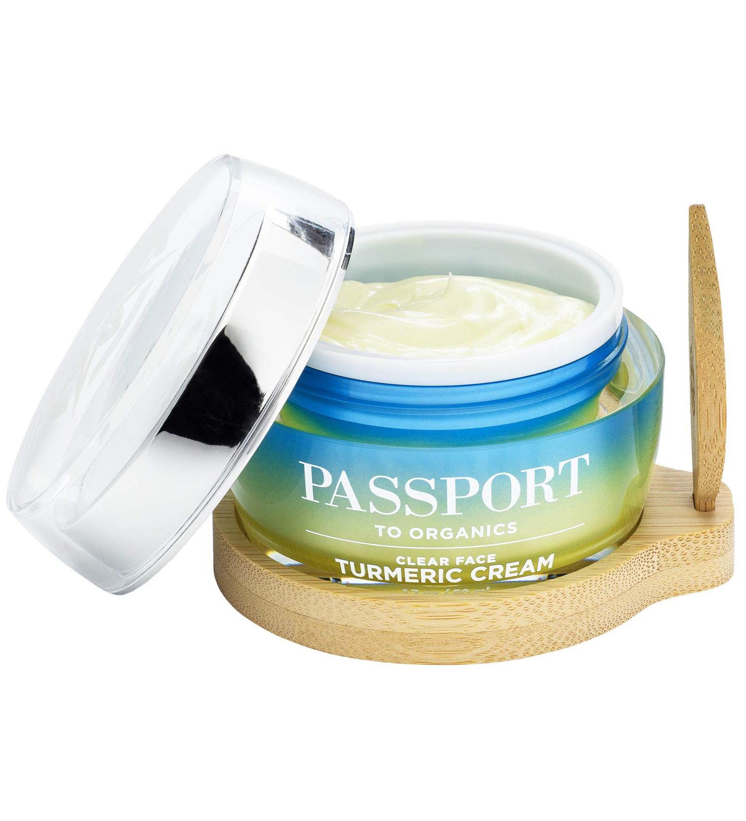 Clear Face Turmeric Cream - Lightweight Anti-Aging Face Cream for Sensitive Skin with Vitamin E & Aloe Vera - 1.7oz - Best Everyday Face & Neck Moisturizer - Buy Online on SooperMarket.com