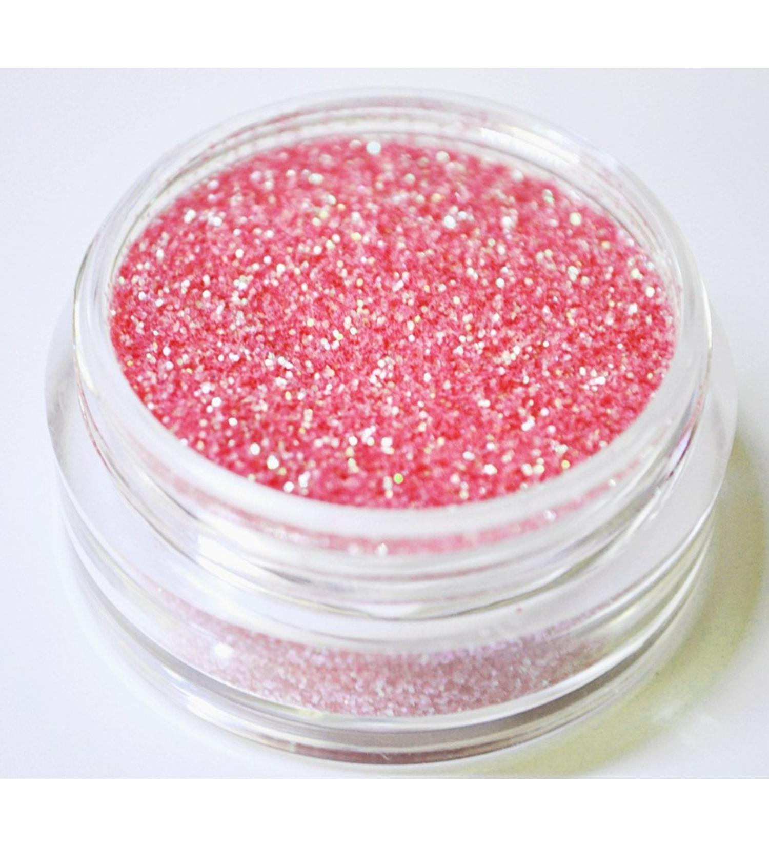 KM-Nails Glitter pink iridescent XXL Studio size 0.2mm fine 10ml