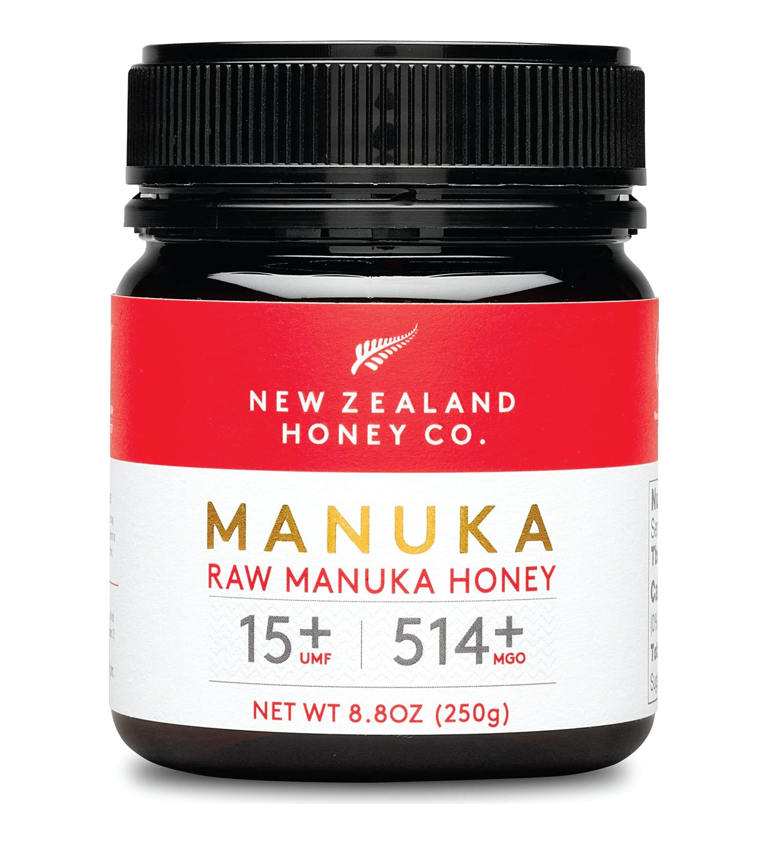 New Zealand Honey Co. Raw Manuka Honey UMF 15+ | MGO 514+ | 8.8oz Jar â€“ Authentic UMF Certified - Buy Online on SooperMarket.com