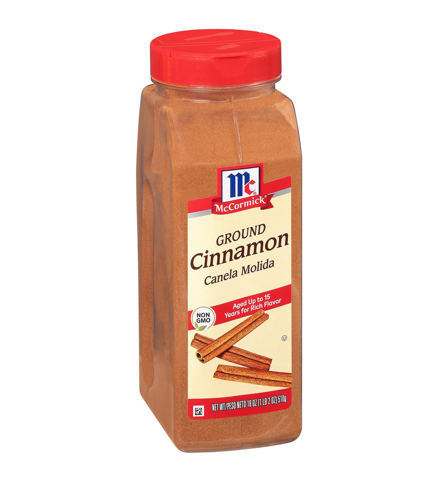 McCormick Ground Cinnamon 18 oz - Premium Quality Spice for Baking and Cooking - Buy Online on SooperMarket.com