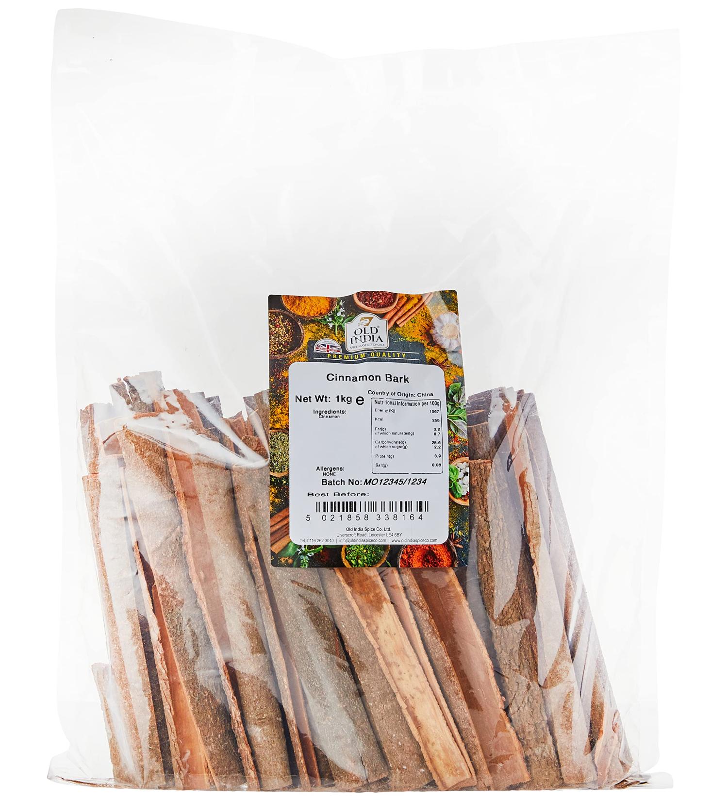 Old India Cinnamon Bark 1 Kg - Finest Quality Spice (Pack of 1) - Buy Online on SooperMarket.com