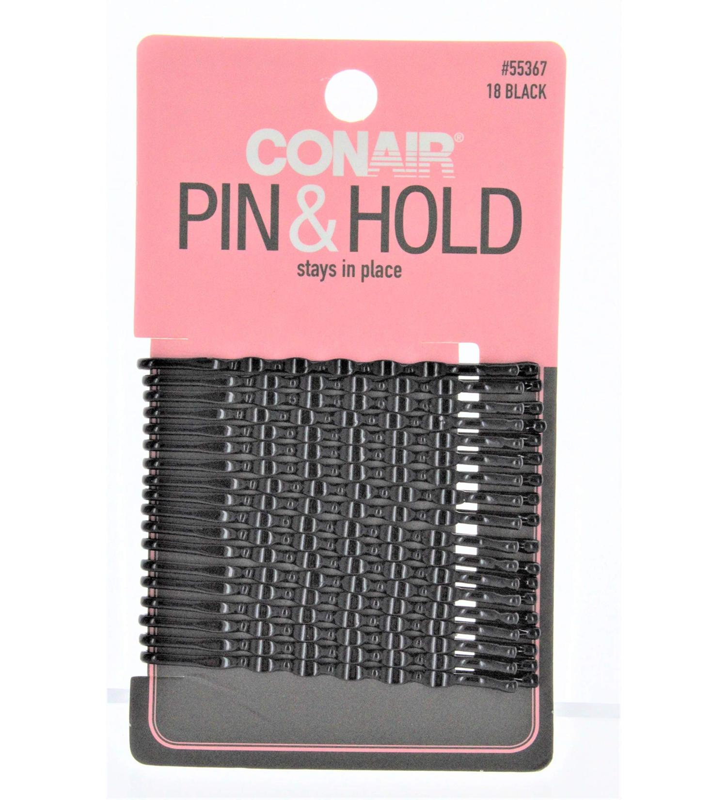 Conair Styling Essentials Firm Hold Black Bobby Pins - 18 Count Pack - Buy Online on SooperMarket.com