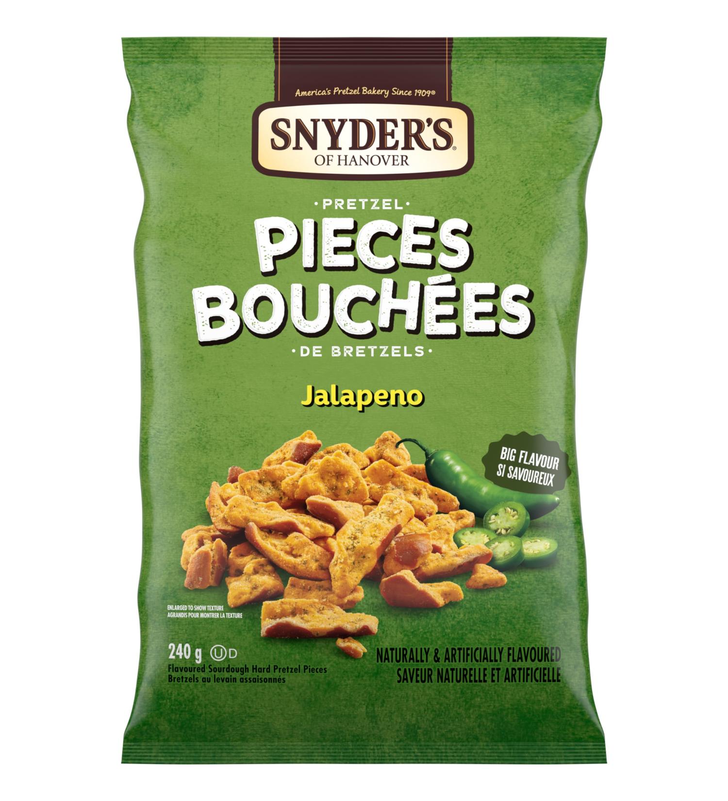 Snyder's Pretzel Pieces Jalapeno 240.00 g (Pack of 1) Pretzel Pieces - Jalapeno - Buy Online on SooperMarket.com