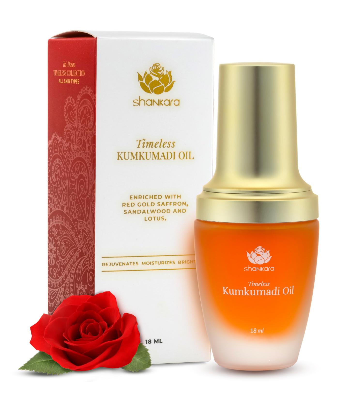 Buy Shankara Kumkumadi Oil - Dark Spot Remover Facial Oil with Pure Saffron & Ayurvedic Herbs | Hydrating & Brightening Skin Treatment - Buy Online on SooperMarket.com