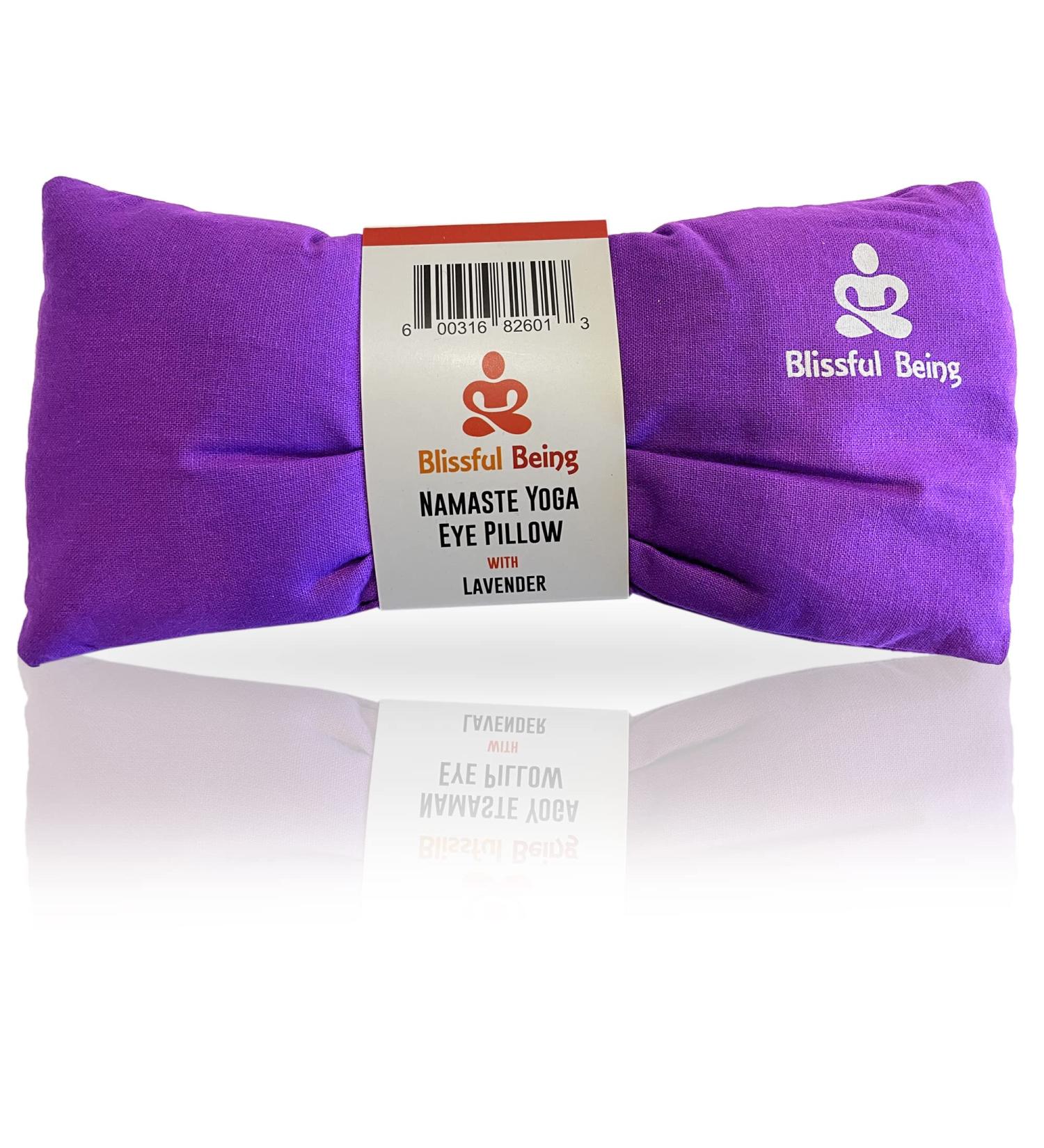 Blissful Being Lavender Eye Pillow - Weighted Eye Mask for Meditation and Yoga | Organic Cotton (Purple) - Buy Online on SooperMarket.com
