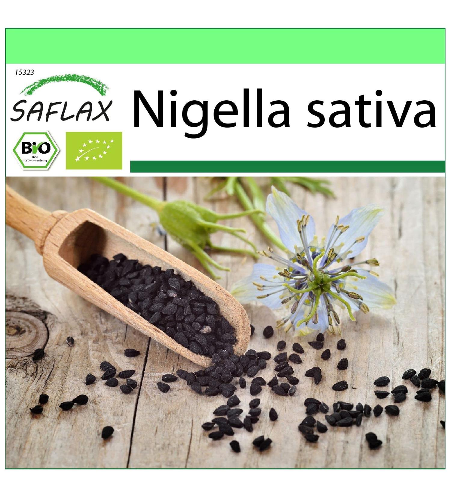 SAFLAX Organic Black Cumin Seeds (Nigella Sativa) - 300 Seeds for Gardening - Buy Online on SooperMarket.com