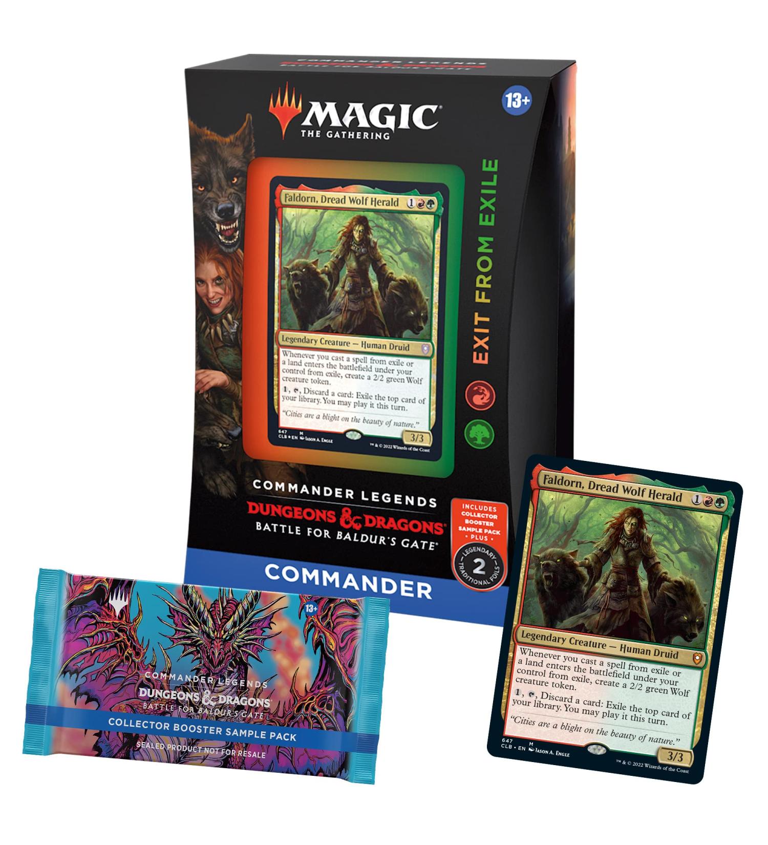 Magic The Gathering Commander Legends Battle for Baldur's Gate Deck + Collector Booster Pack - Buy Online on SooperMarket.com