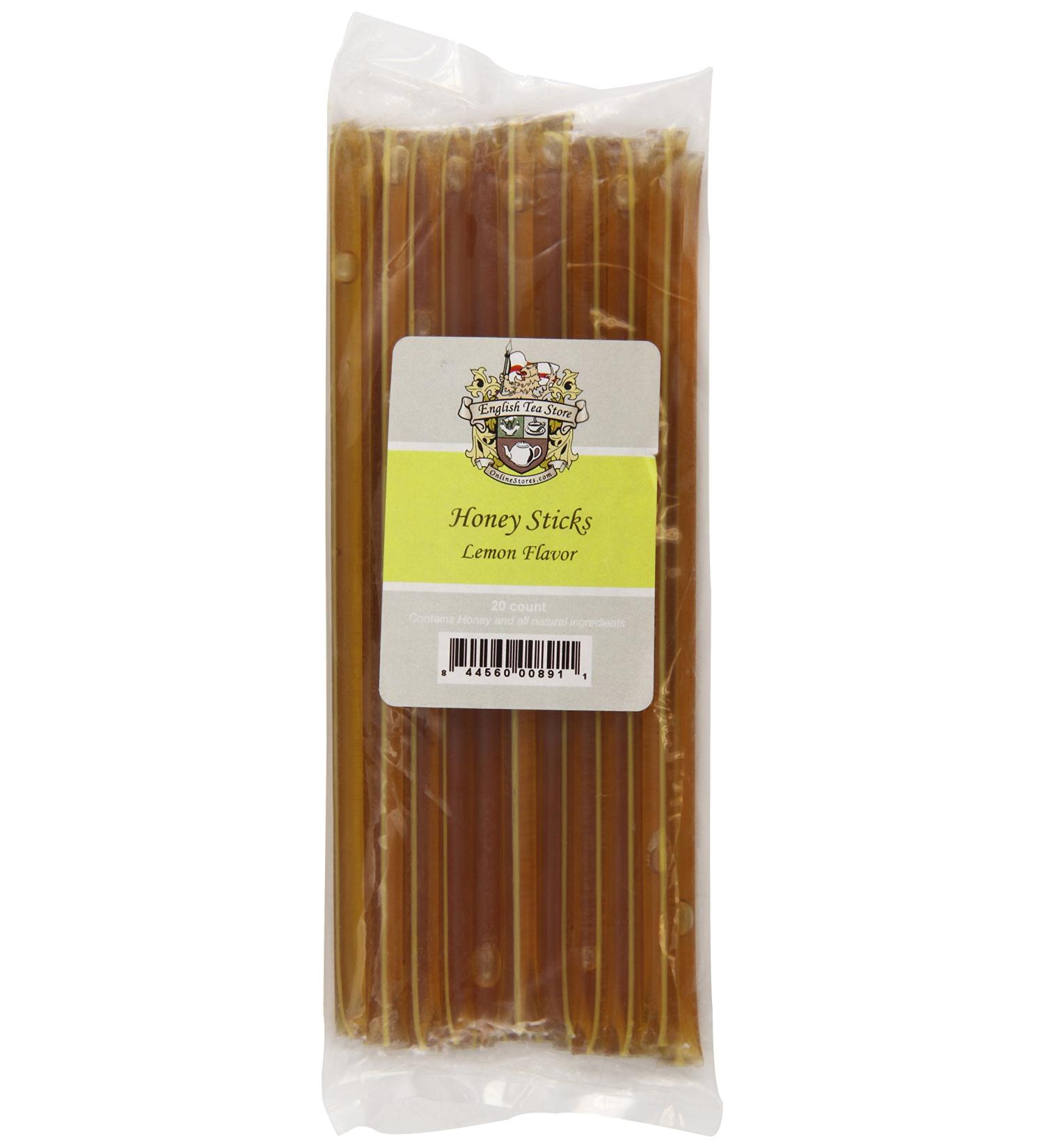 English Tea Store Honey Sticks Lemon 20 Count - Pack of 1 - Buy Online on SooperMarket.com