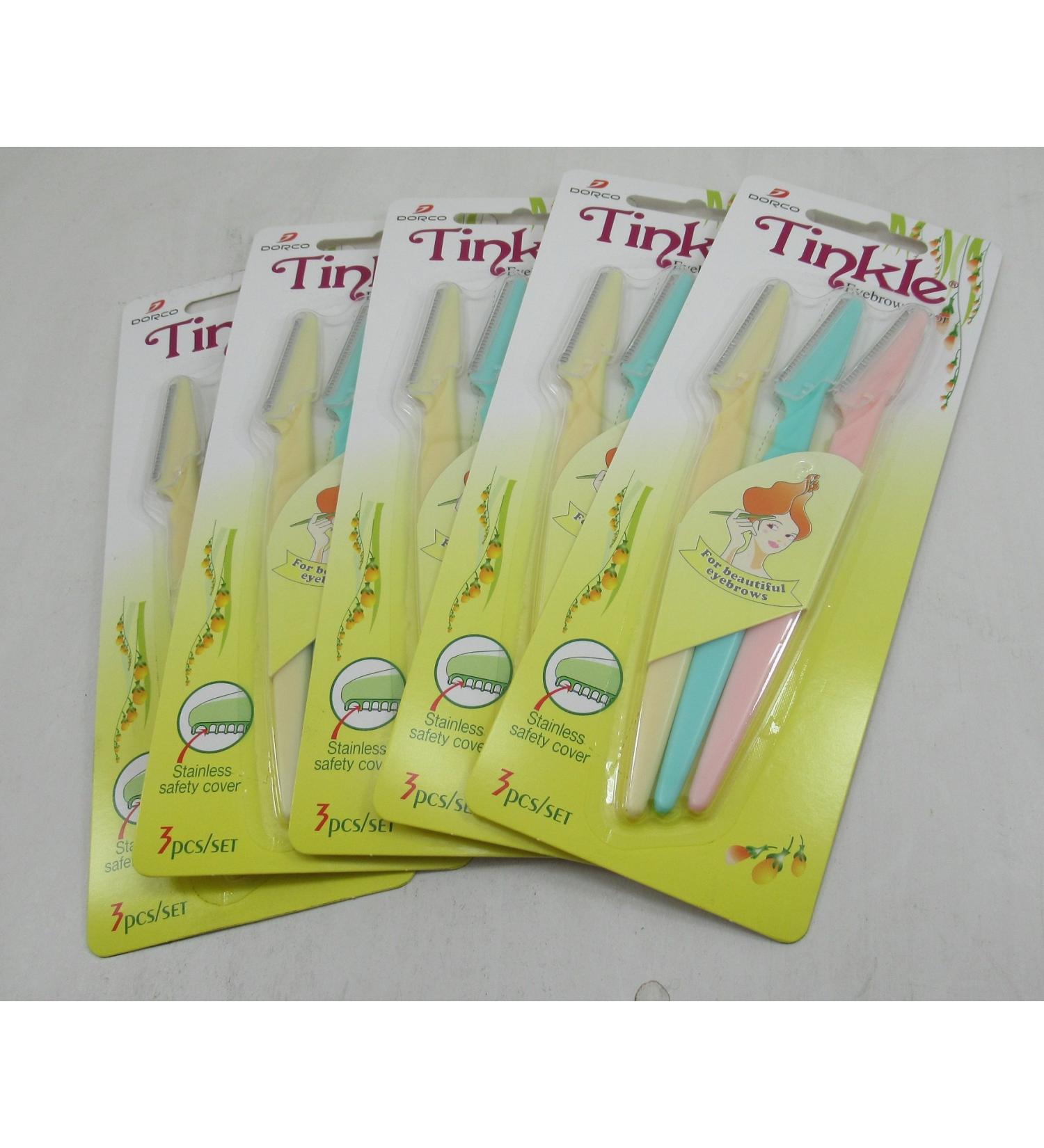 Tinkle Eyebrow Razor for Beautiful Eyebrows 3/Pack Pack of 5 15 Eyebrow Razors in All - Buy Online on SooperMarket.com