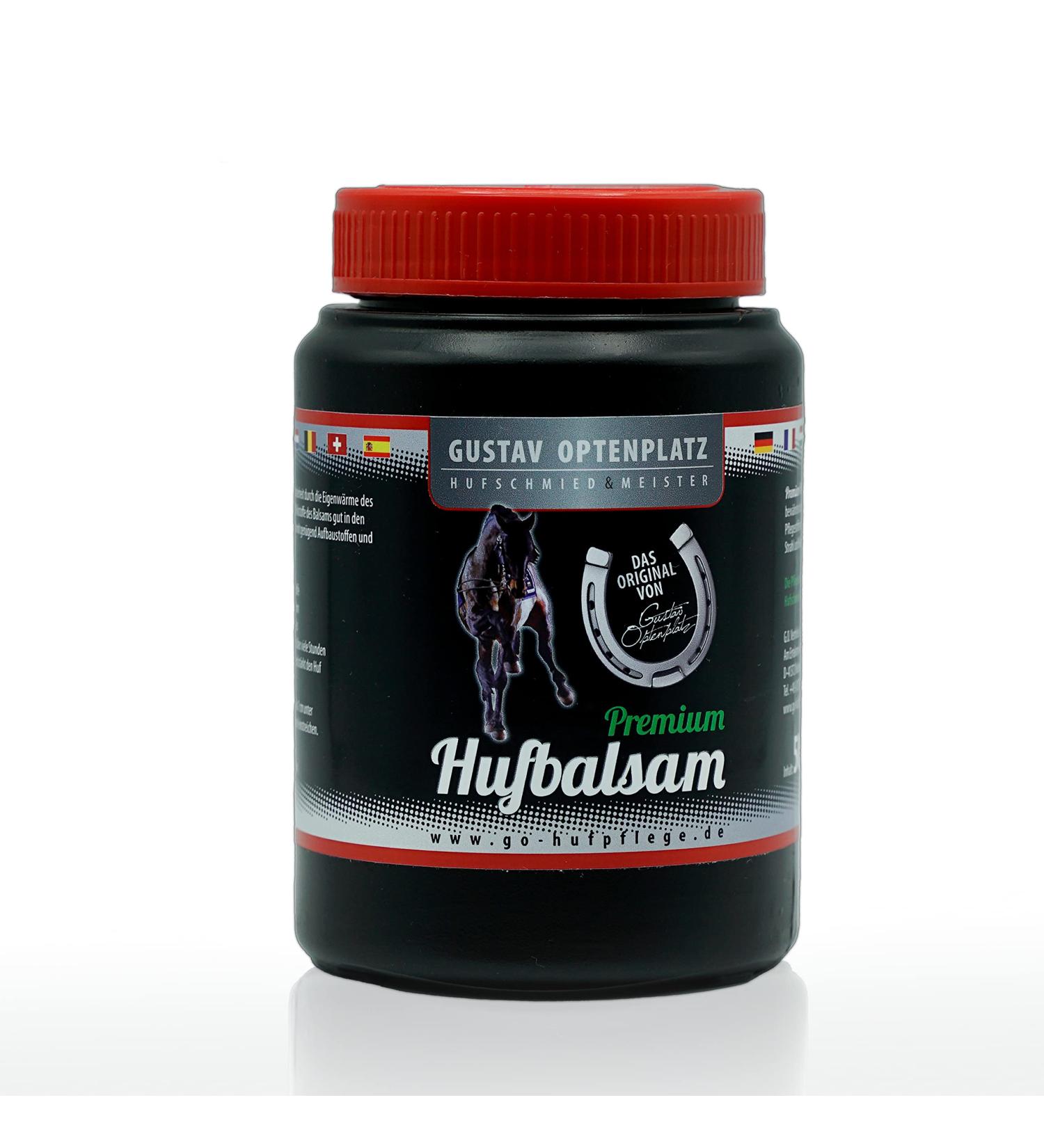 Gustav Optenplatz Premium Hufbalsam for Horses | Daily Hoof Care & Healthy Growth | 500ml Huffett & Ointment Against Cracked Hooves - Buy Online on SooperMarket.com