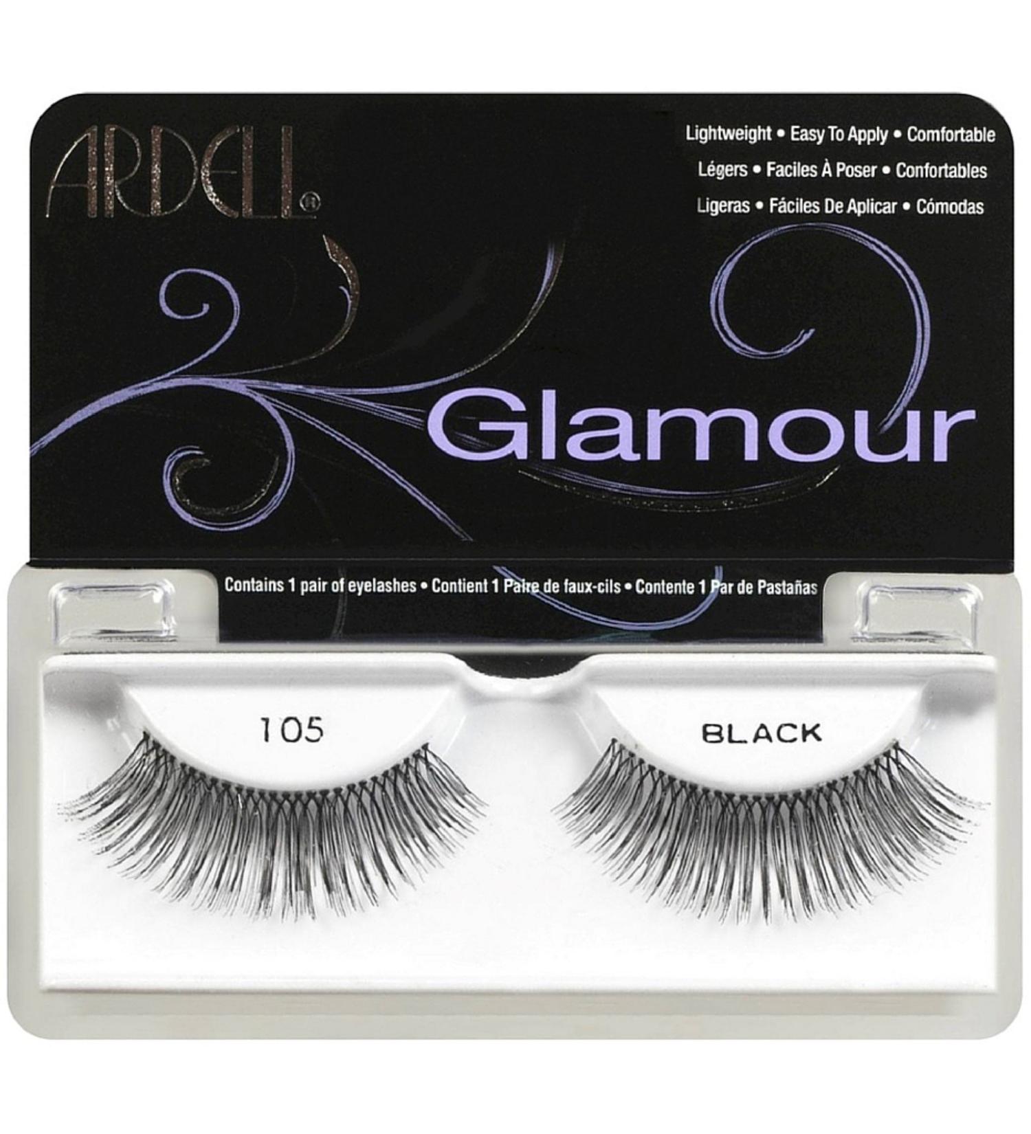 Ardell Glamour Fashion Lashes Black 105 1 ea (Pack of 9)
