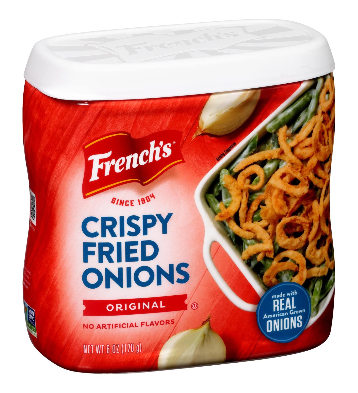 French's Original Crispy Fried Onions 6 oz - Crunchy & Delicious Fried Onions - Buy Online on SooperMarket.com