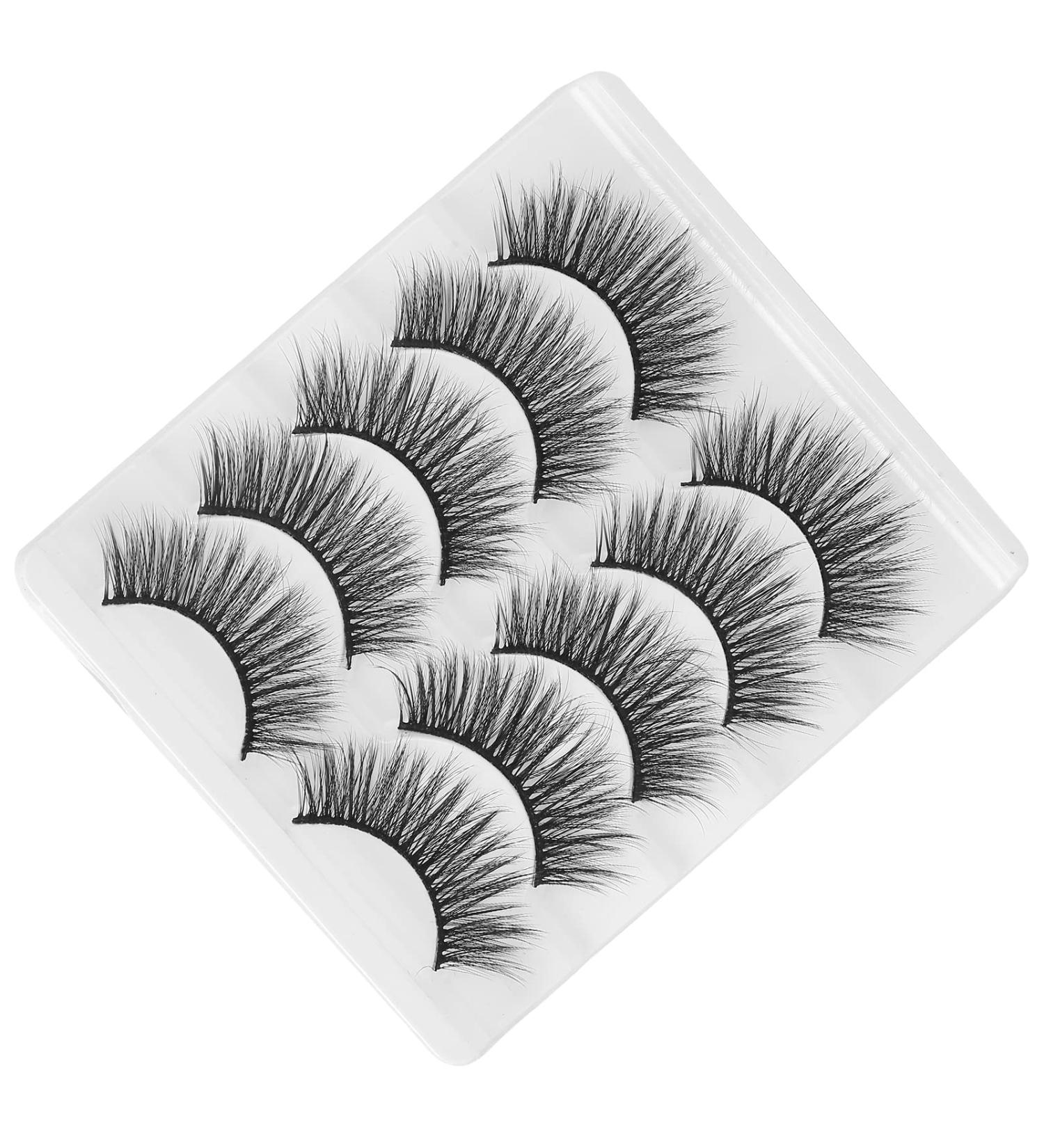 Reusable Eyelashes Lightweight and Portable 5 Pairs 6D False Eyelashes Hand Made Eyelashes Soft and for Salon for Home(GL701) - Buy Online on SooperMarket.com