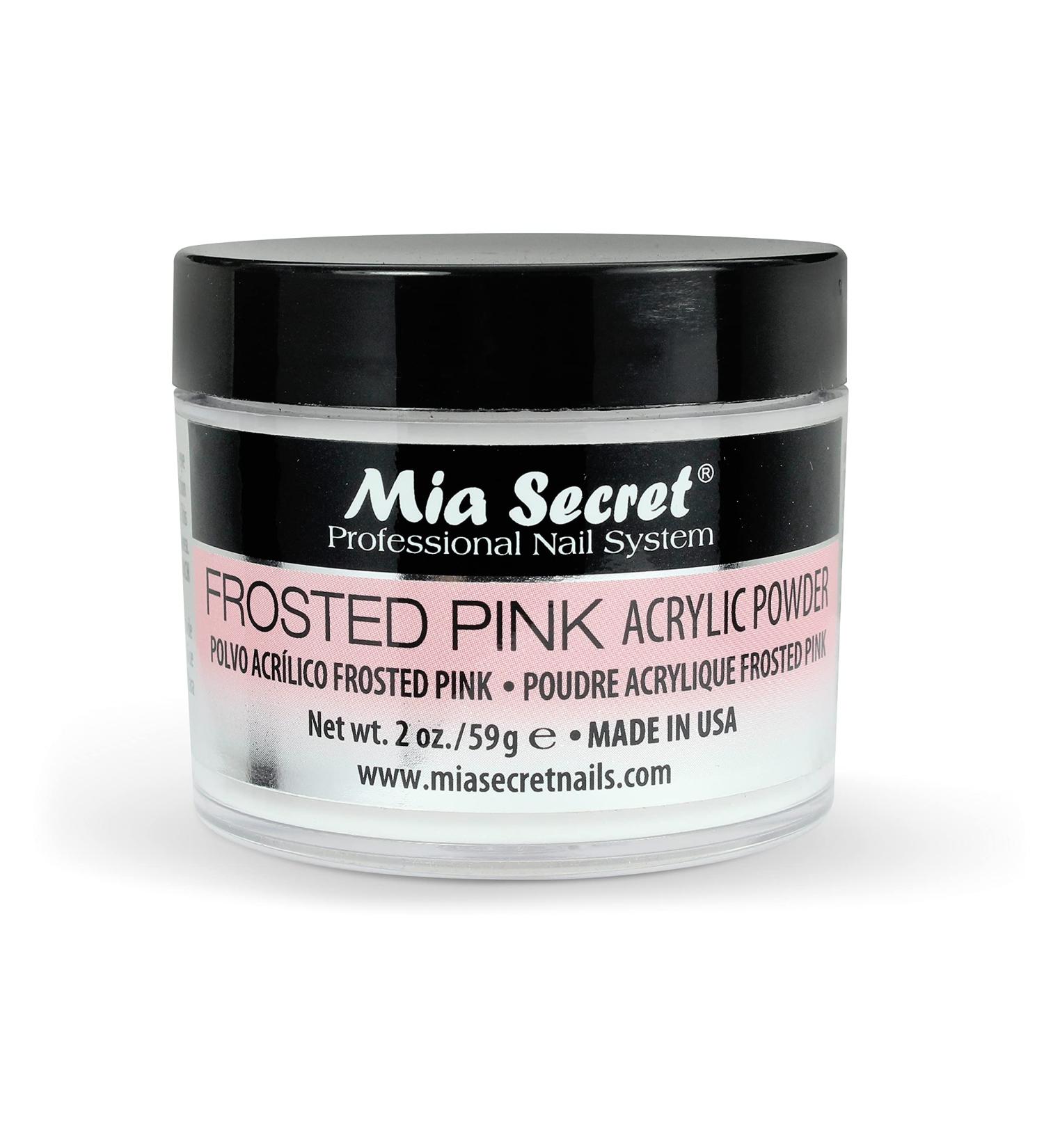 Mia Secret Frosted Pink Acrylic Powder - 2oz & 1oz - New Item! | 2 Ounce Pack - Buy Online on SooperMarket.com
