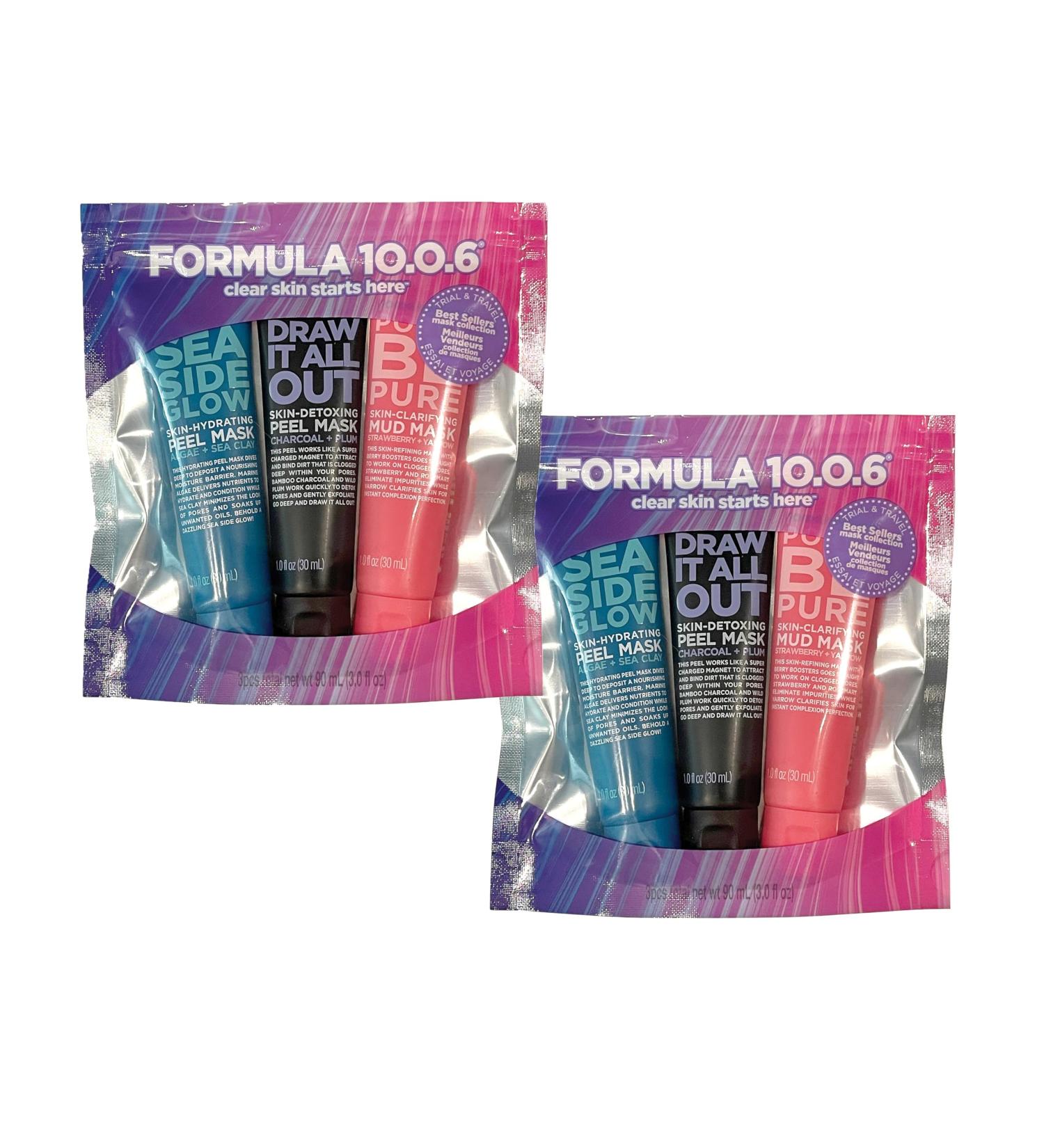 Buy FORMULA 10.0.6 3pc Mini Face Mask Pouch - 2pk | International Shipping Available - Buy Online on SooperMarket.com