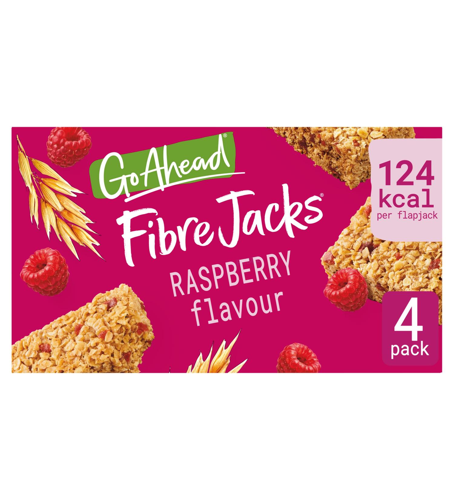 Go Ahead FibreJacks Raspberry 4 Bars 118.9 (Pack of 1) - Buy Online on SooperMarket.com