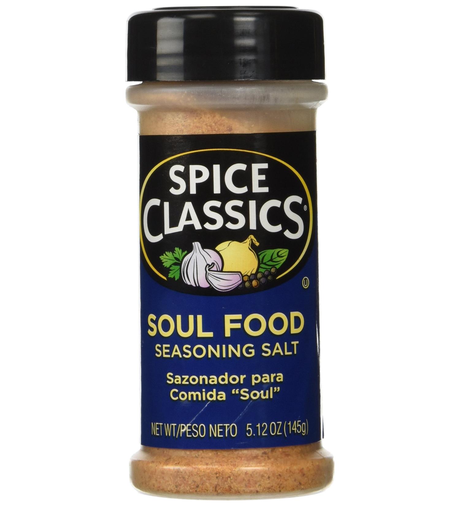 Spice Classics Soul Food Seasoning Salt 5.12 oz - Authentic Flavor in a Convenient Shaker - Buy Online on SooperMarket.com