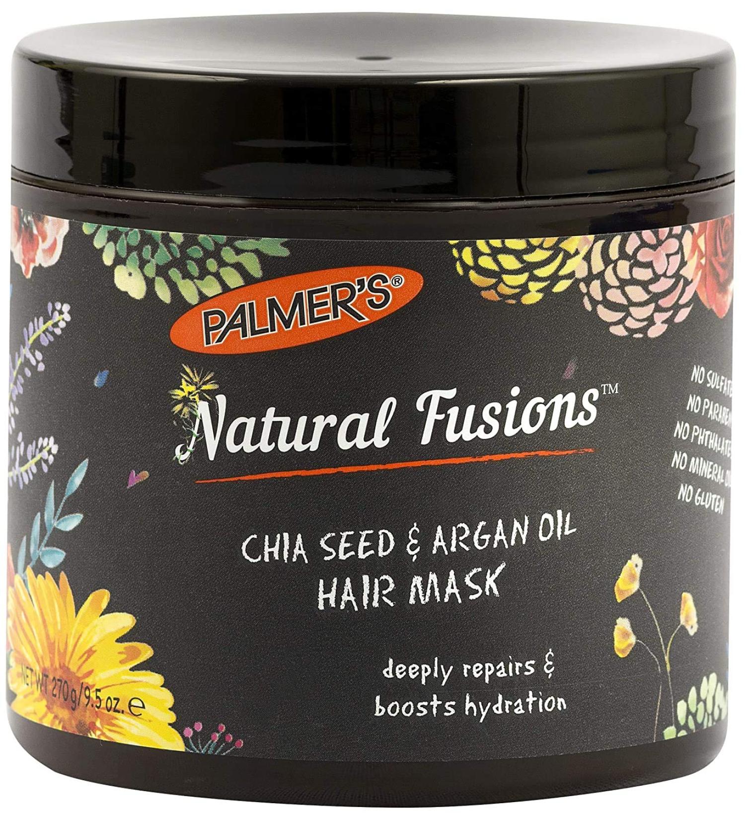 Palmer's Natural Fusions Chia Seed & Argan Oil Hair Mask - Deep Repair & Hydration - 9.5 Ounce - Buy Online on SooperMarket.com