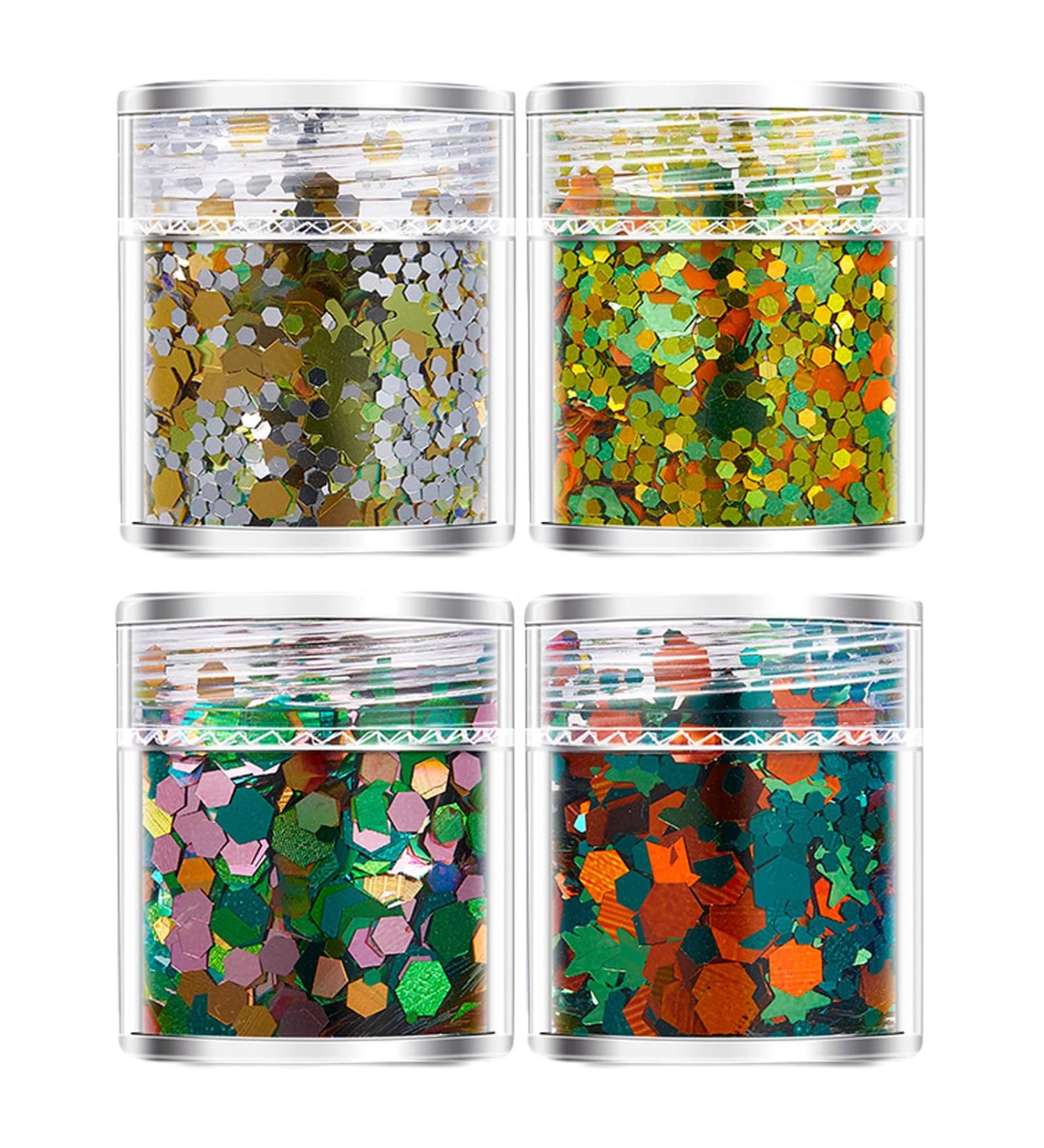 4 Bottles Colorful 3D Nail For Women's Making Crafts Add A Touch Of Personal To Your Nail Nail Decorations For Parties Rich Green Orange - Buy Online on SooperMarket.com