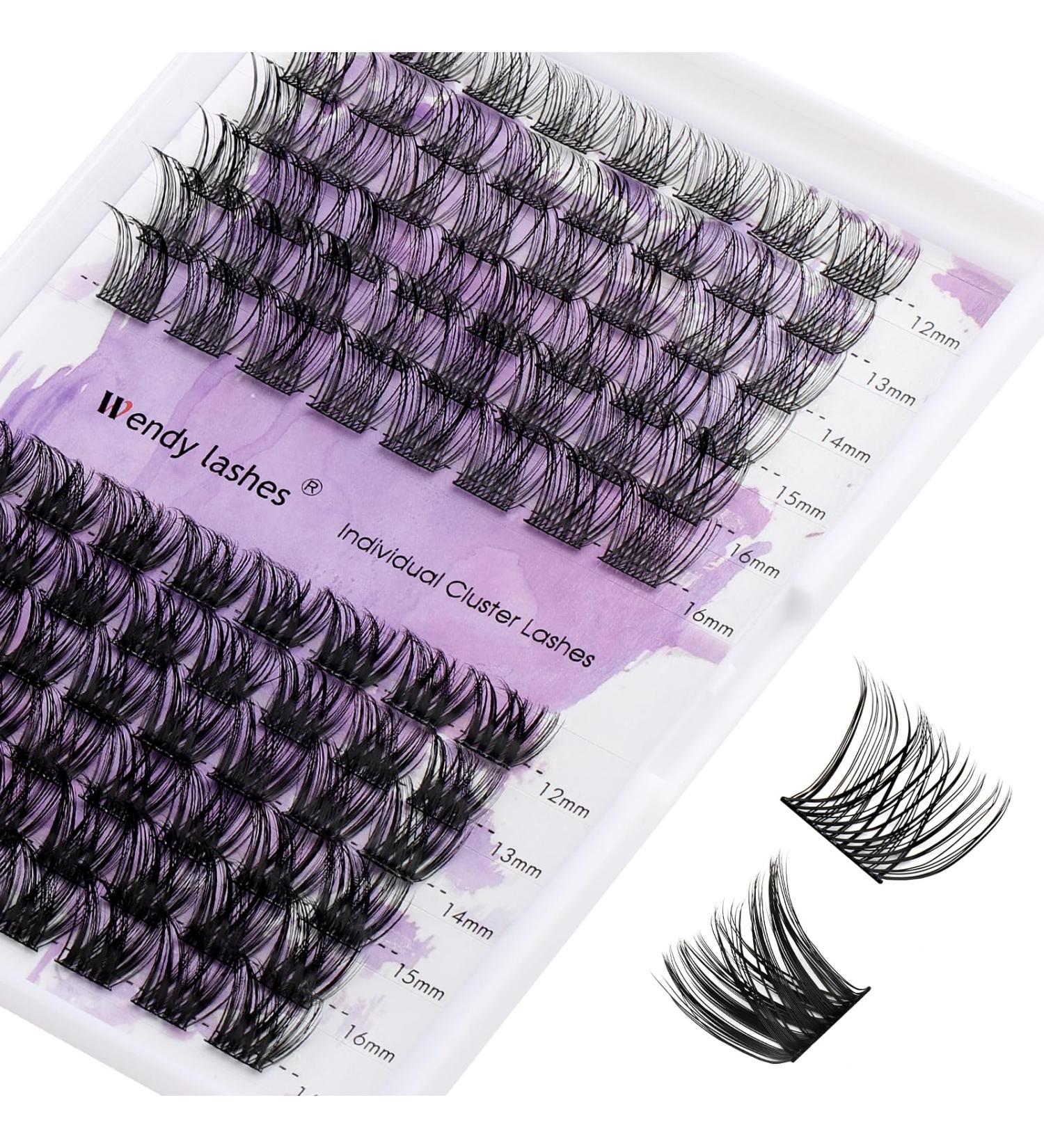 Individual Eyelashes Cluster 0.07mm D Curl 12-16mm Mixed | Soft & Wispy DIY Lash Extensions - Buy Online on SooperMarket.com