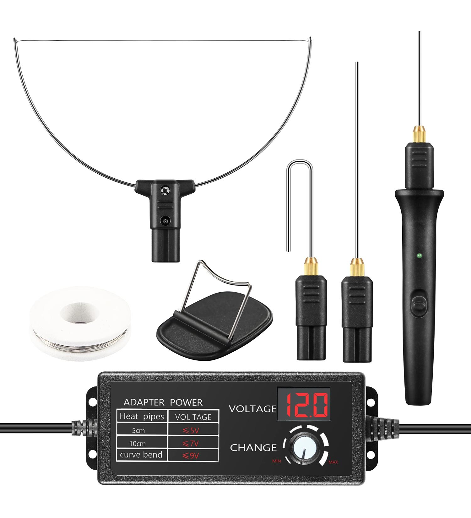 Aolloa 4 in 1 Hot Foam Cutter Set with Digital Voltage Controller | Electric Cutting Machine Pen Kit for Polyethylene Styrofoam Carving - Buy Online on SooperMarket.com