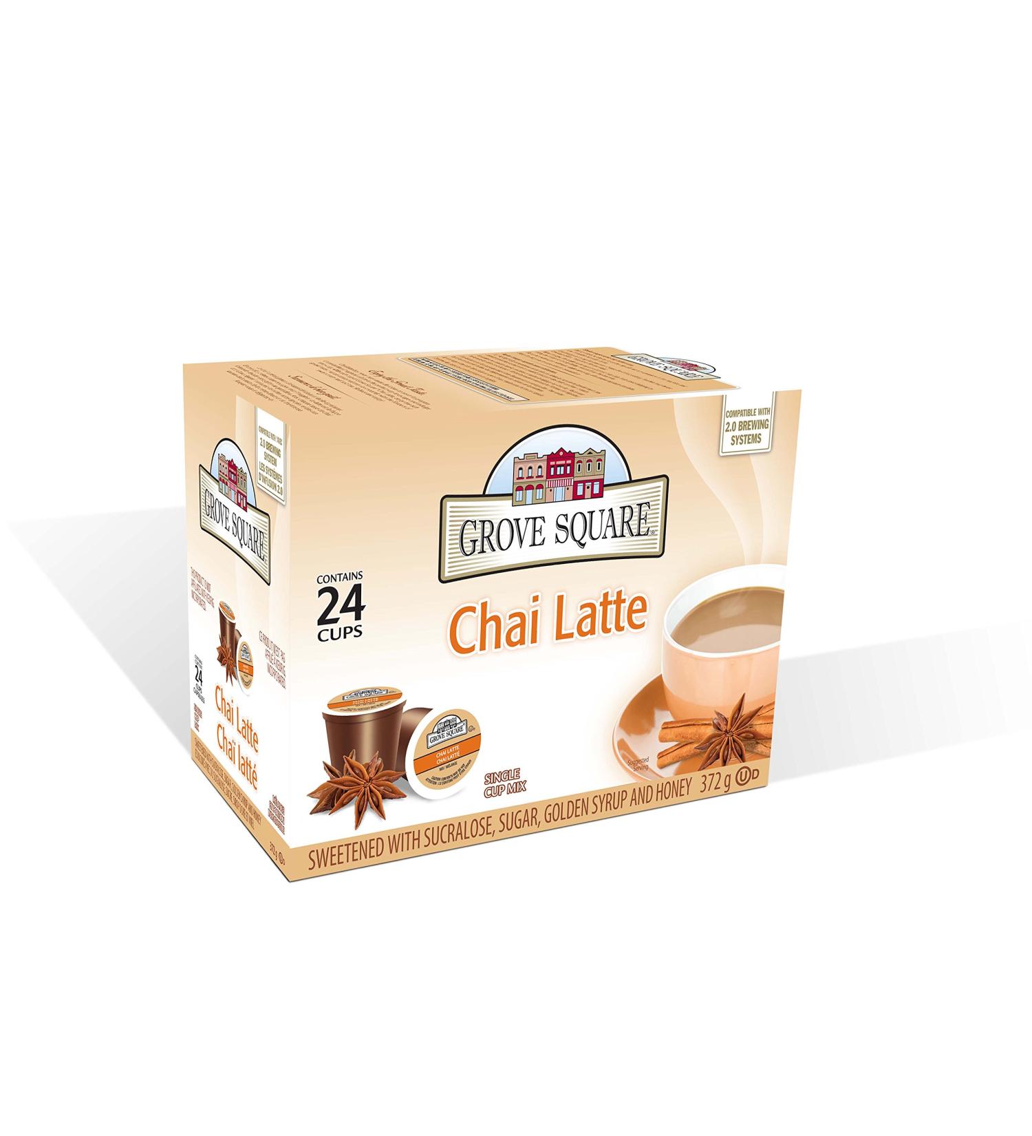Grove Square Chai Latte Mix 24 Single Serve Cups - Buy Online on SooperMarket.com