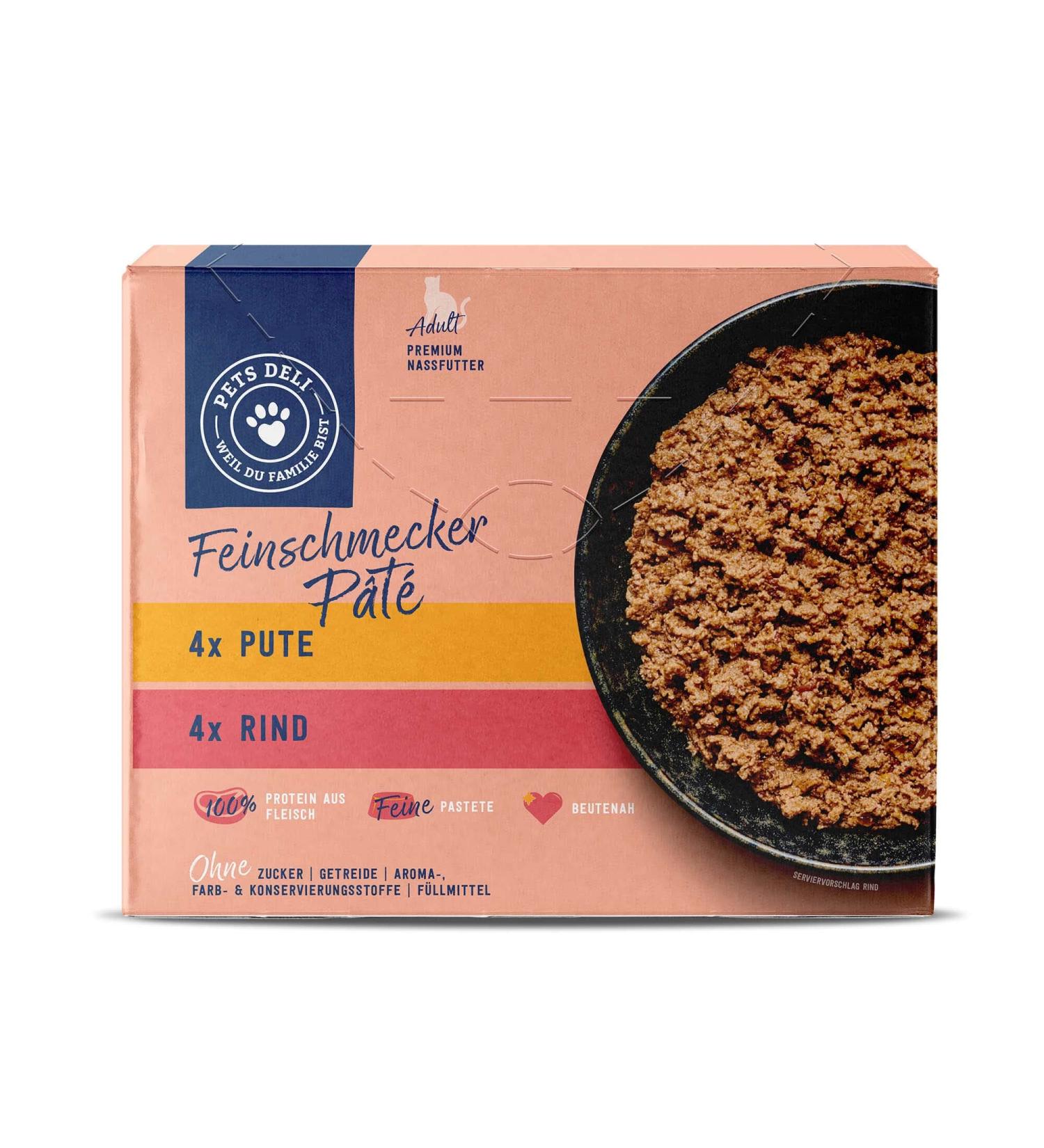 Pets Deli Gourmet P t Multipack Turkey & Beef for Cats - Gluten & Sugar-Free 8x85g - Buy Online on SooperMarket.com