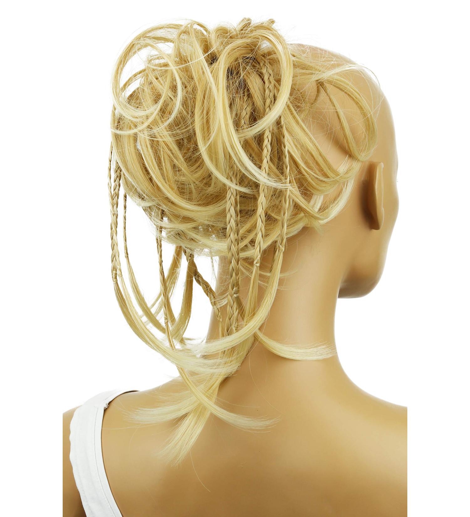 CAISHA XXL Hair Part Hair Tie - Daisy Dutt Updos with Braided Synthetic Fiber - Heat-Resistant Hellblond #27T613A - Perfect for Wavy Styles - Buy Online on SooperMarket.com