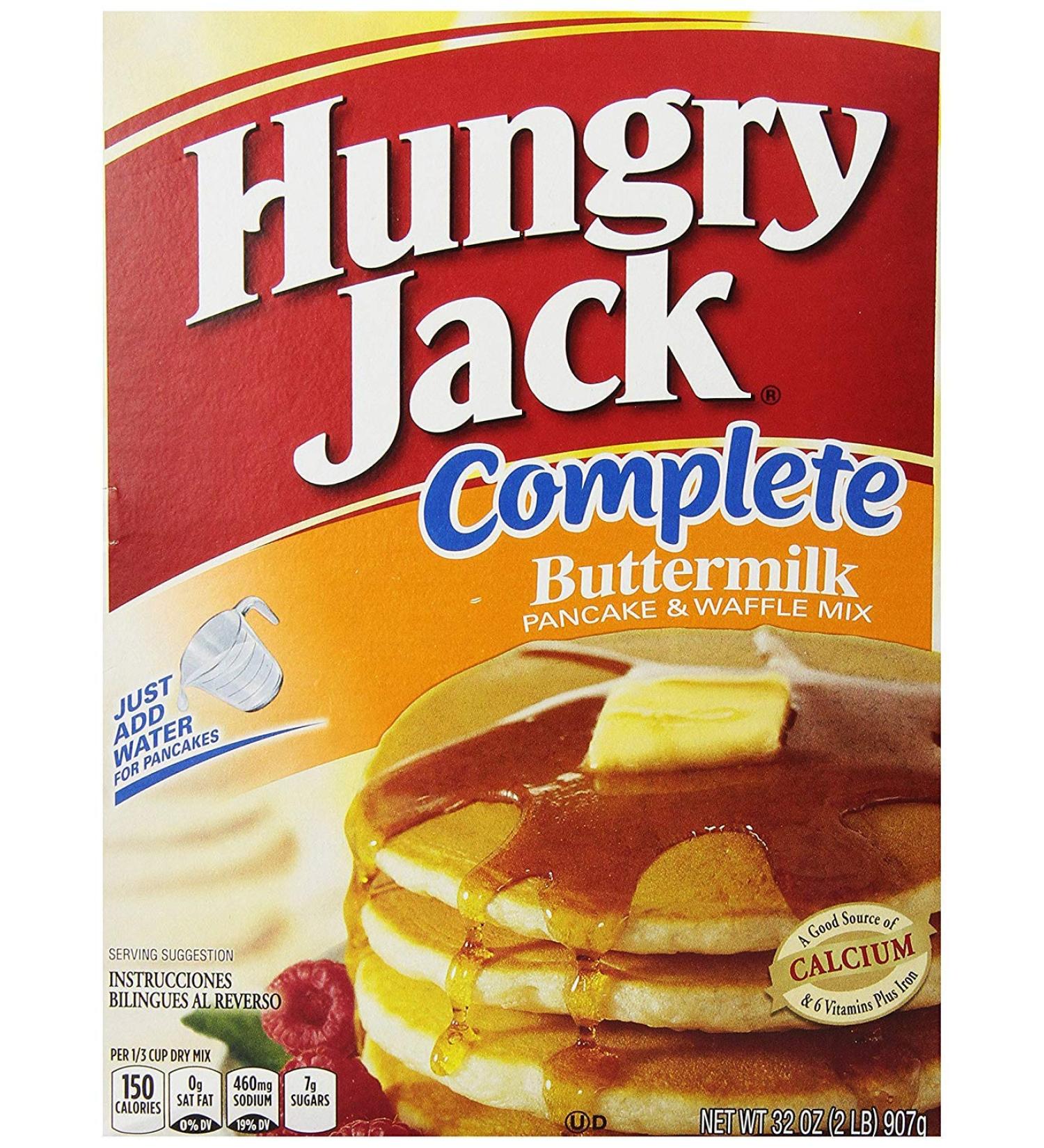 Hungry Jack Complete Buttermilk Pancake & Waffle Mix, 32 oz ( 2 lb Pack of 2) Buttermilk 2 Pound (Pack of 2)