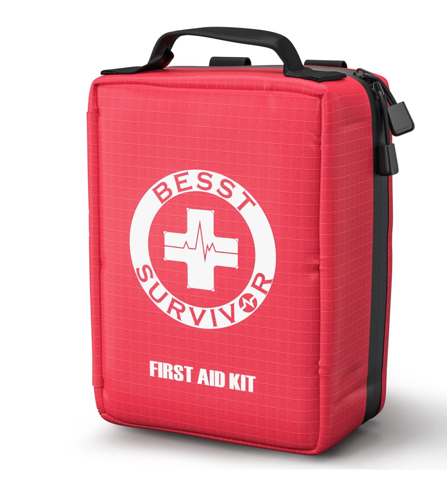 2022 Upgrade: Compact First Aid Kit with Tourniquet - 161 Piece Set Medium - Ideal for Emergency Rescue and Trauma Care - Buy Online on SooperMarket.com