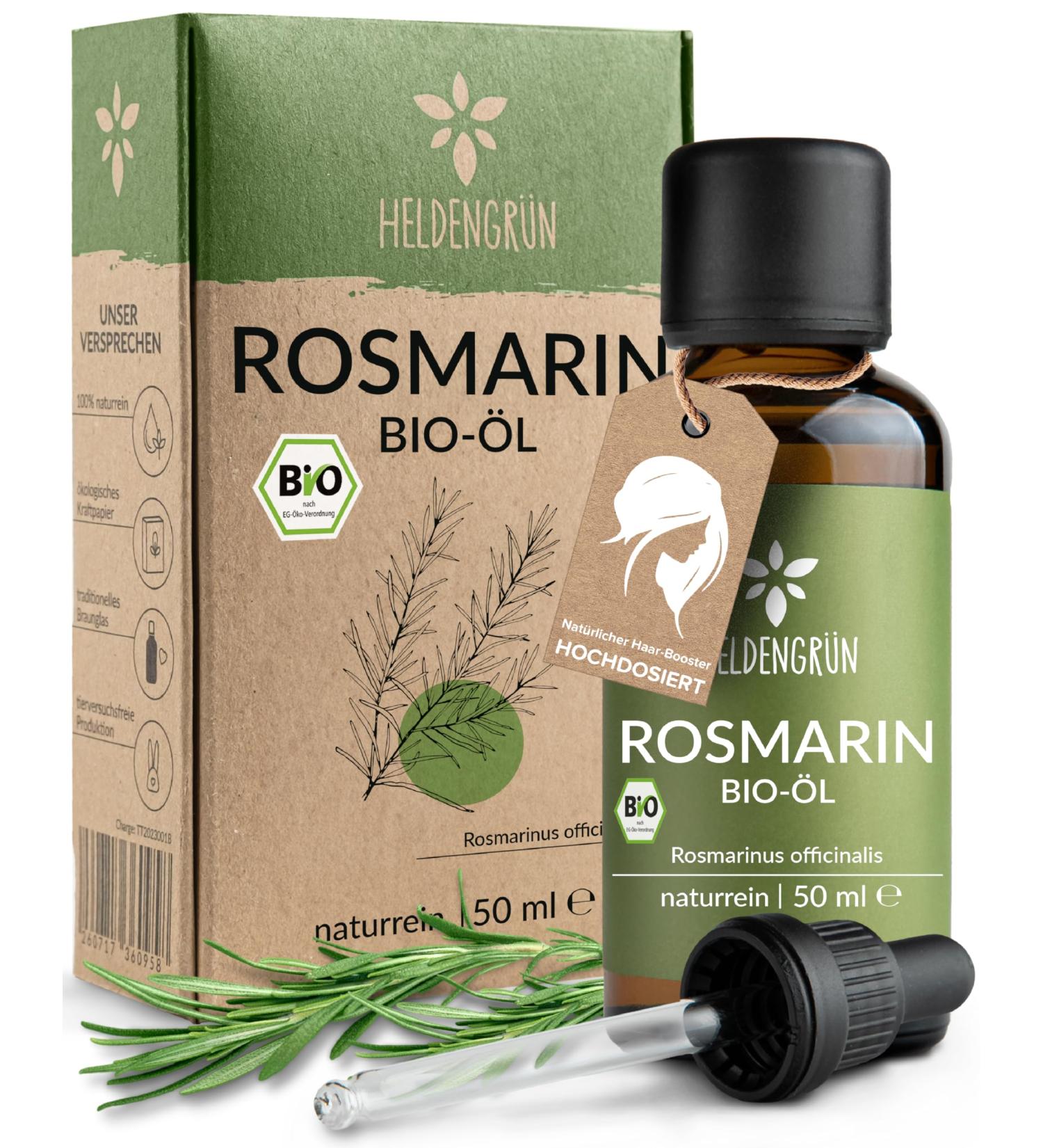 Buy Heldengr n Bio Rosemary Oil 50ml - Natural Hair Growth Oil for Hair Loss | 100% Pure Rosemary Oil - Stimulate Hair Growth - Buy Online on SooperMarket.com