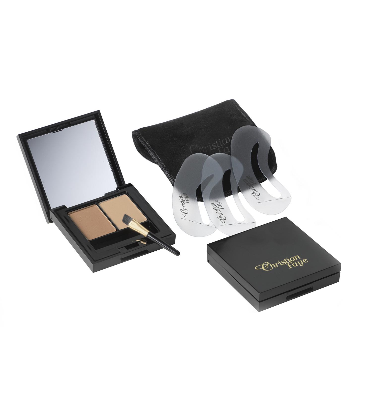 Christian Faye Eyebrow Make Up Duo Brown