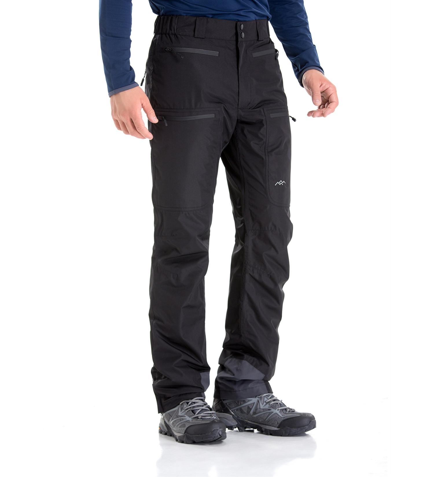 TRAILSIDE Mens Ski Snow Snowboard Pants - Wind/Waterproof Insulated Black (018) Large - Buy Online on SooperMarket.com