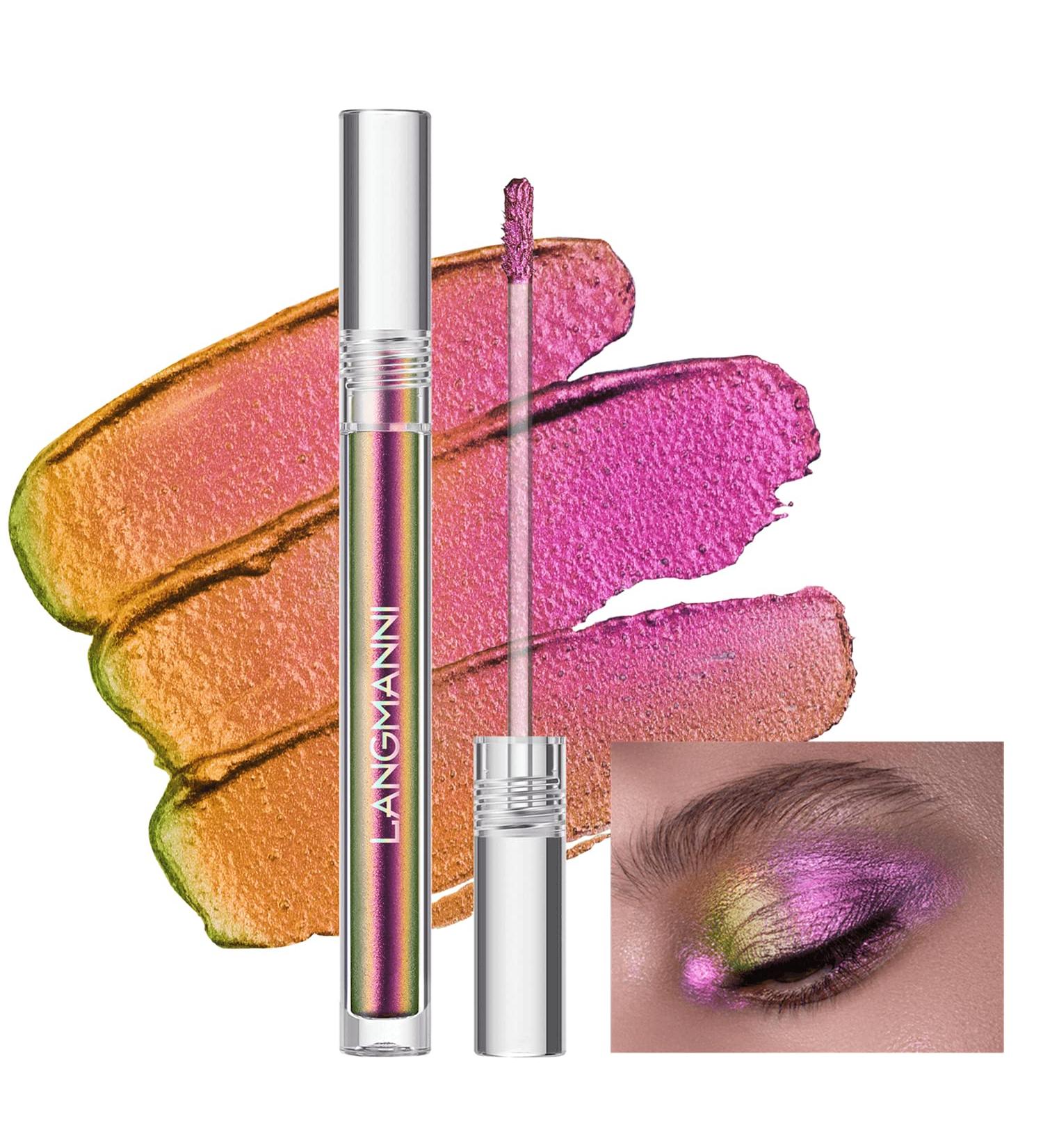 WONDER Multichrome Chameleon Metallic Purple Pink Eye Shadow - High Pigmented Waterproof Glitter Shimmer Duochrome Eye Gloss Makeup - Buy Online on SooperMarket.com