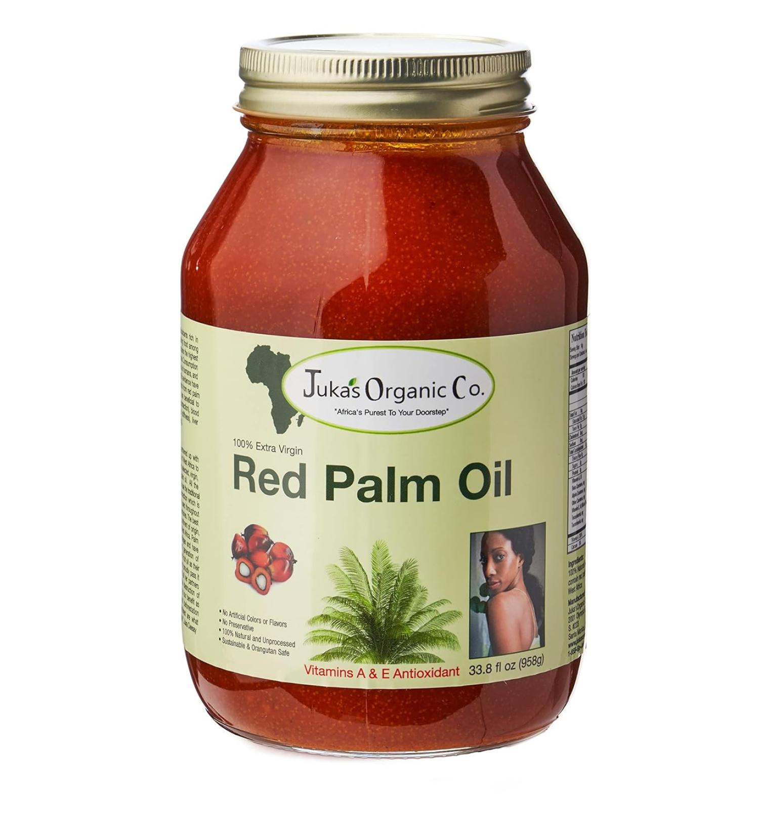 Juka's Red Palm Oil - 100% Organic & Natural from Africa - 33.8 fl oz - Buy Online on SooperMarket.com