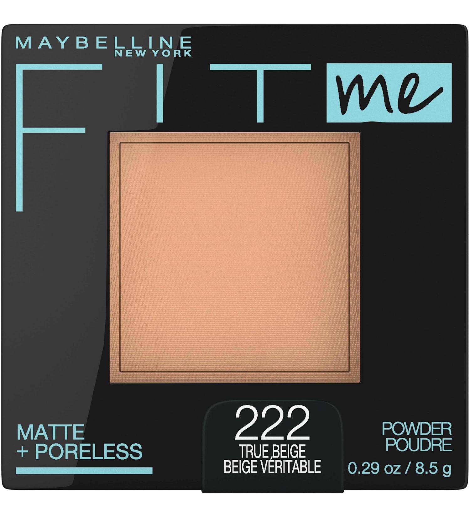 Maybelline Fit Me Matte Poreless Powder - True Beige 0.3 Ounce | Shop Internationally - Buy Online on SooperMarket.com