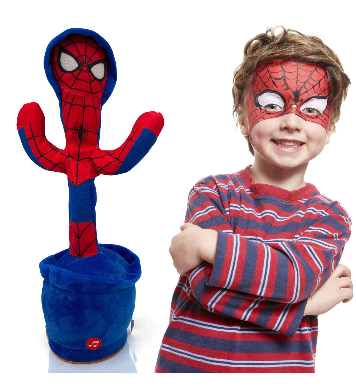 Interactive Superhero Robot Spider Dancing Toy with 120 Songs | Talking Blue Cactus Toy for Boys & Girls | LED Lights & Funny Moves - Buy Online on SooperMarket.com