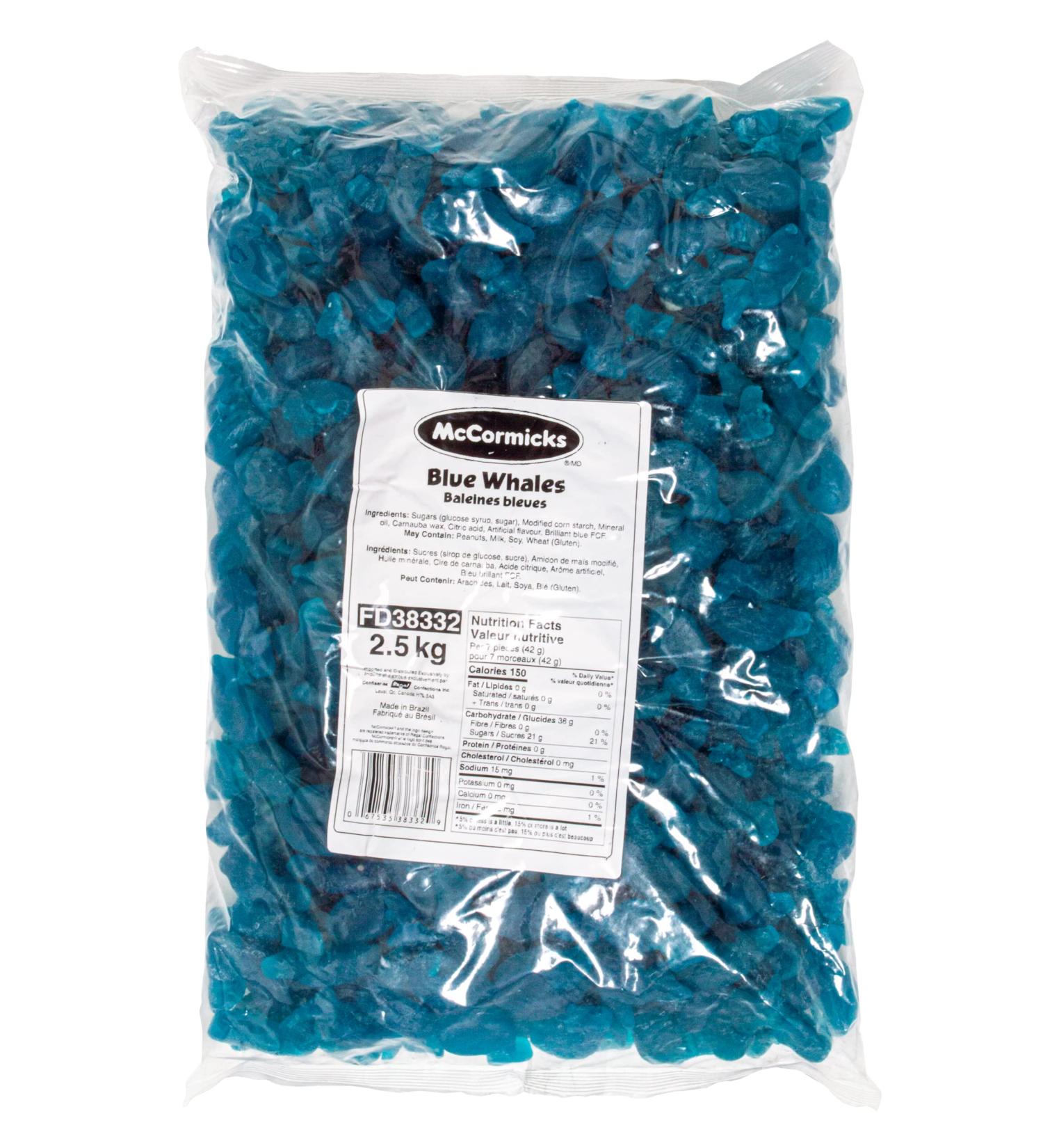 McCormicks Blue Whales - Gummies - Bulk Candy Bag 1.8kg - Buy Online on SooperMarket.com